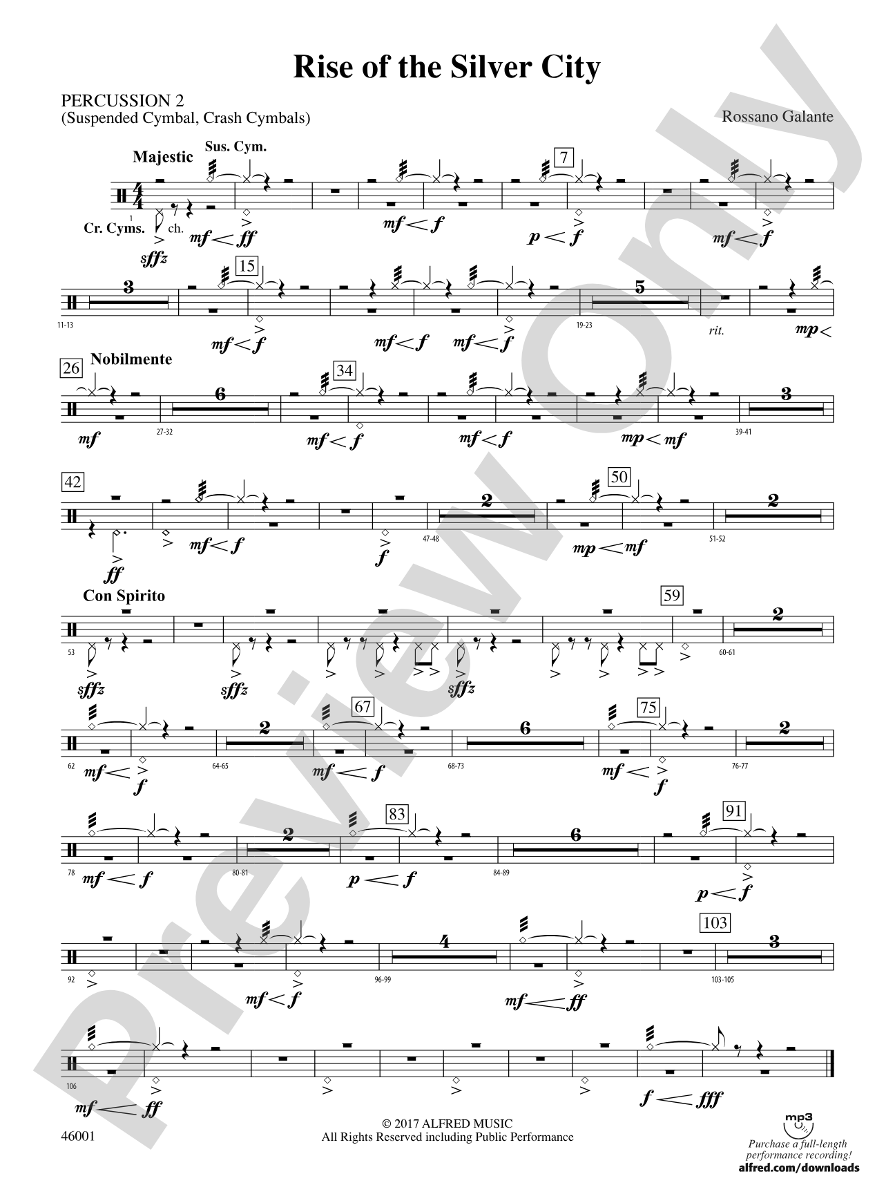 Rise of the Silver City: 2nd Percussion