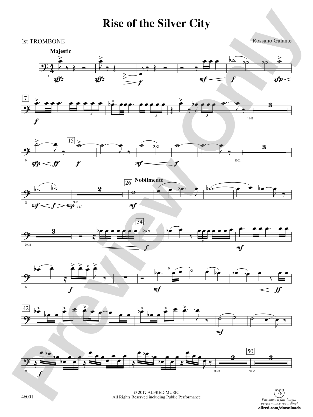 Rise of the Silver City: 1st Trombone