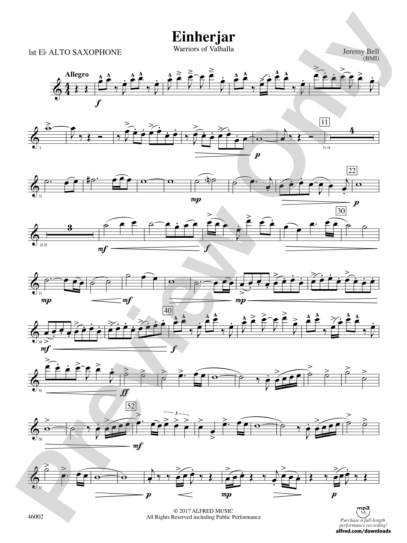 Einherjar: E-flat Alto Saxophone