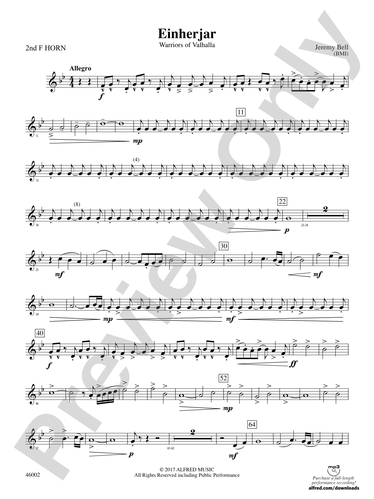 Einherjar: 2nd F Horn