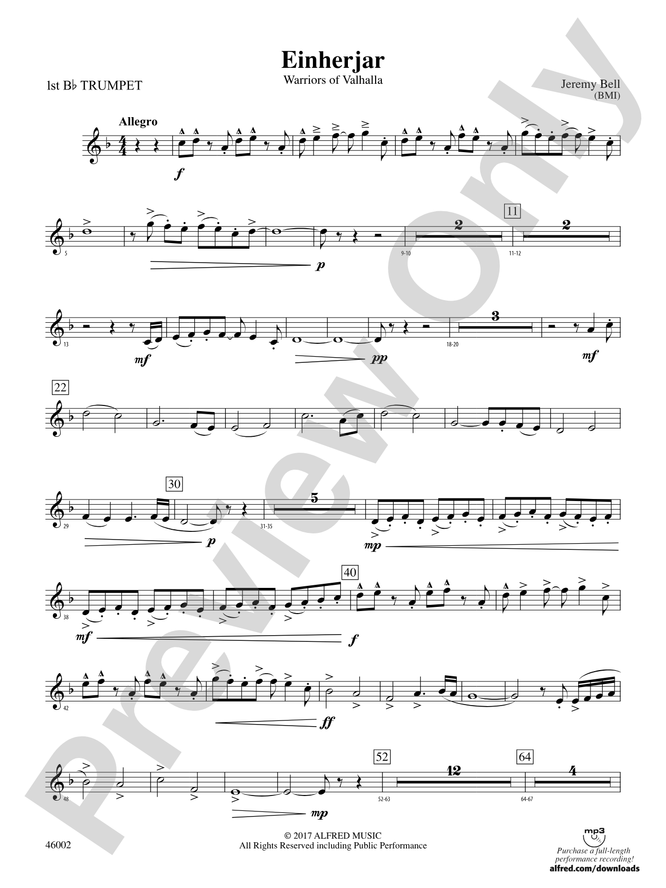 Einherjar: 1st B-flat Trumpet