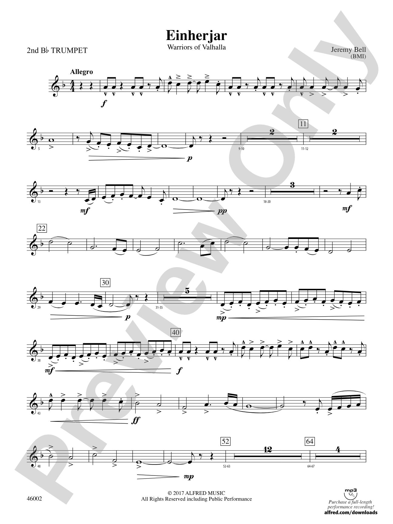 Einherjar: 2nd B-flat Trumpet