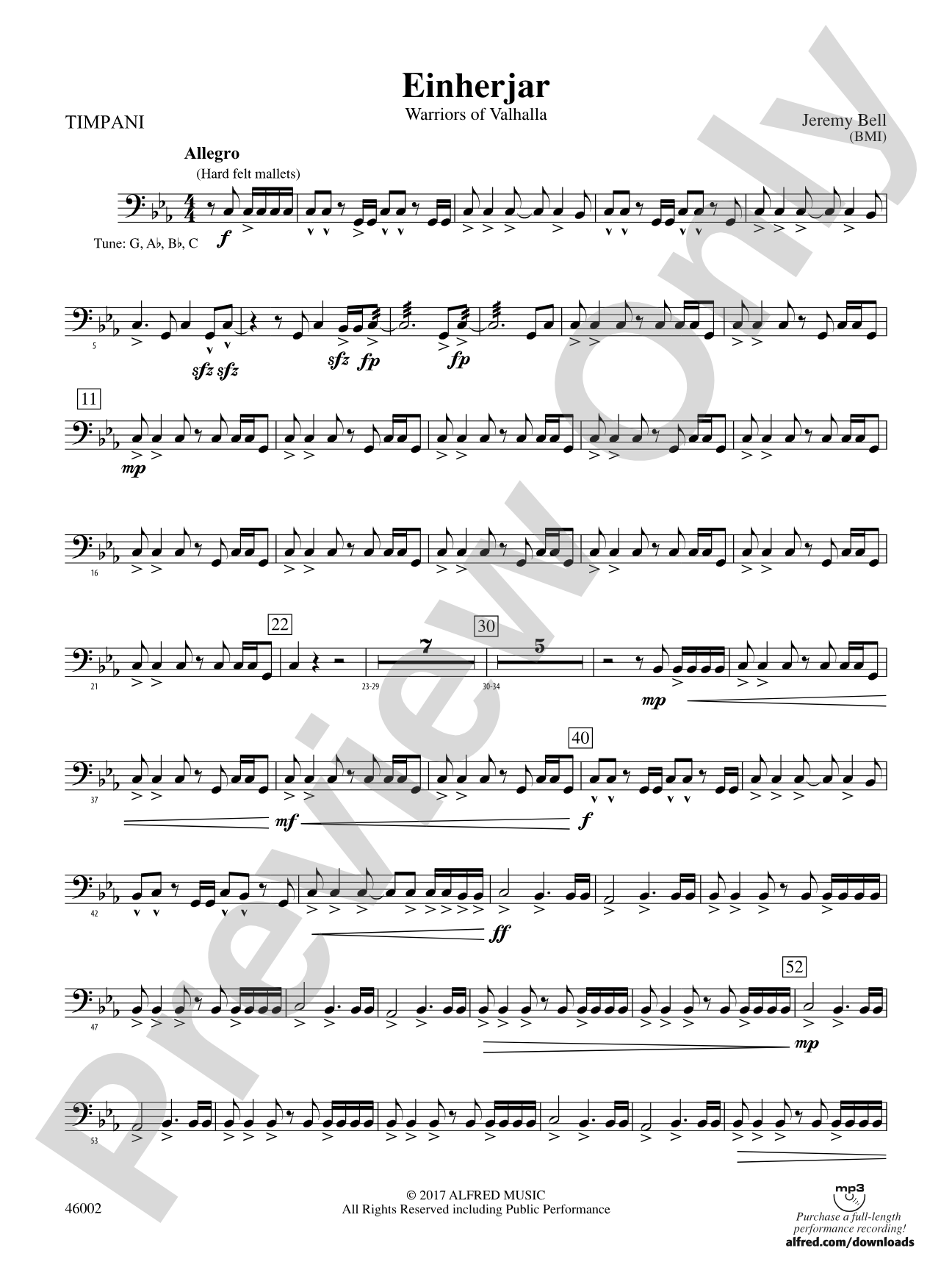 Einherjar: Timpani