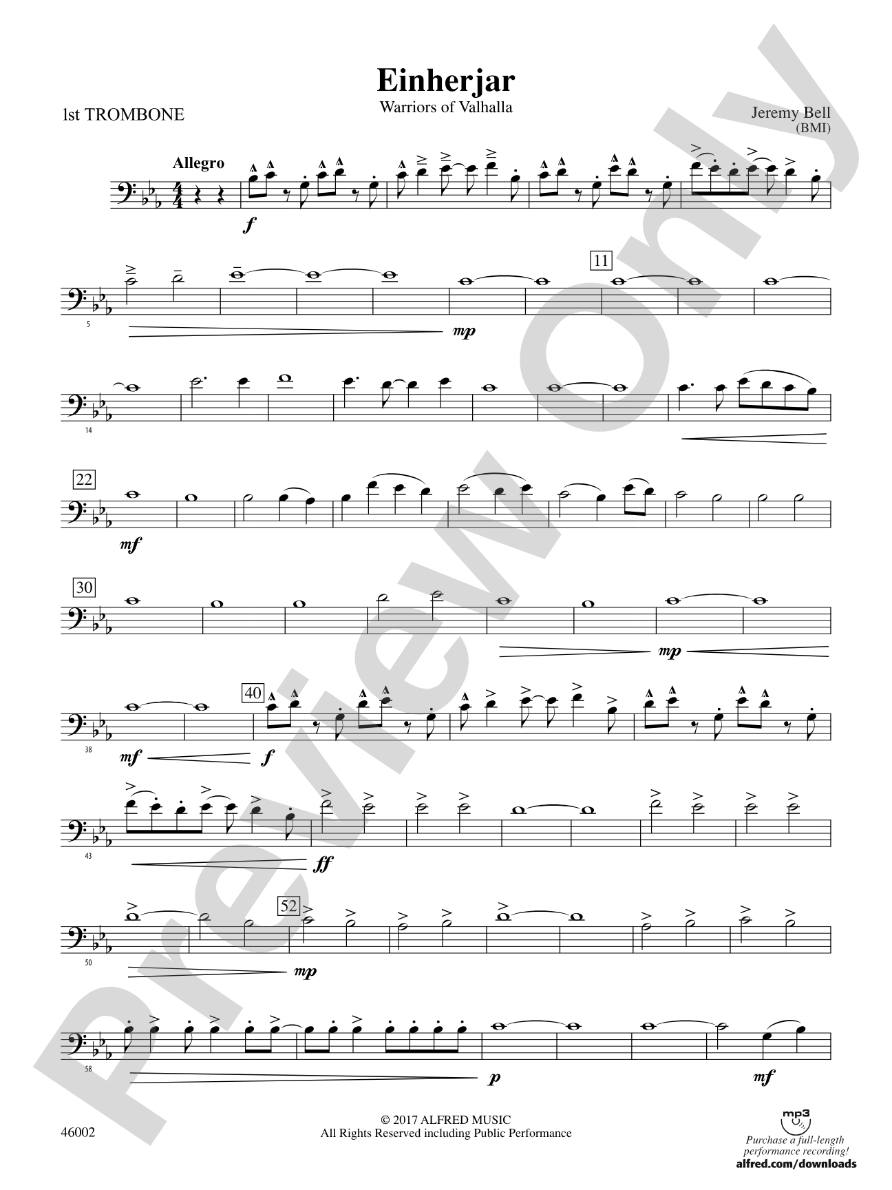 Einherjar: 1st Trombone