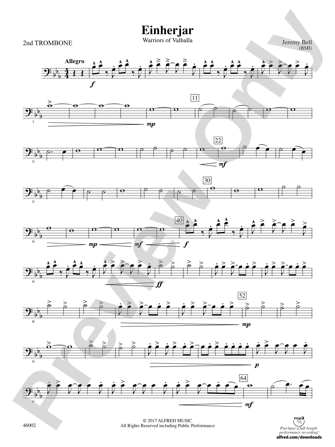 Einherjar: 2nd Trombone
