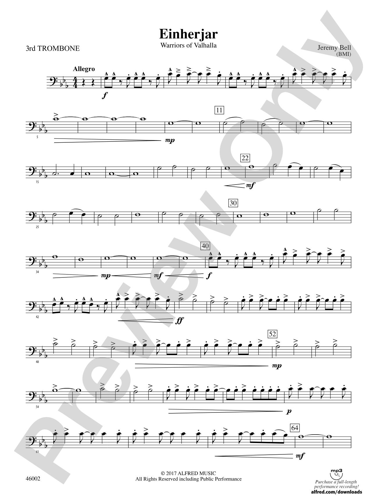 Einherjar: 3rd Trombone