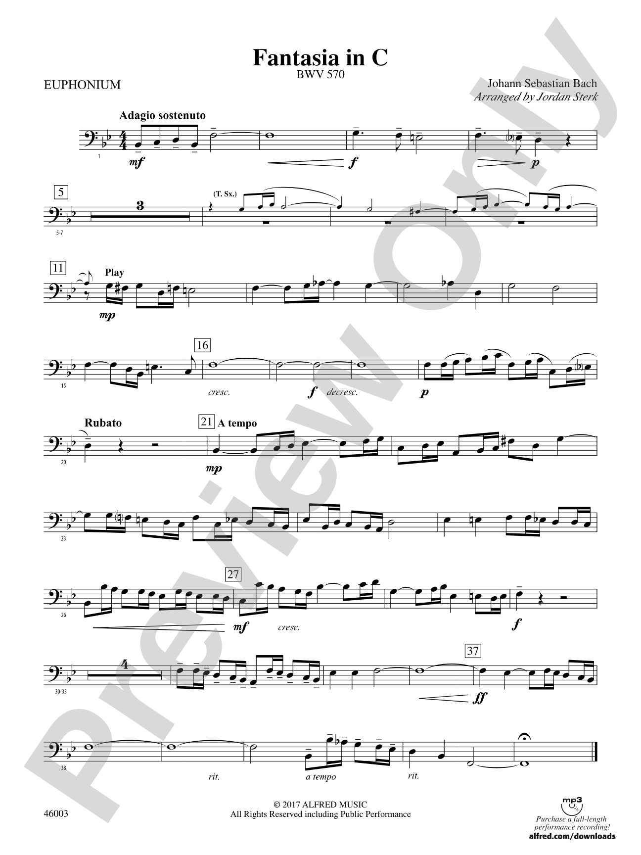 Fantasia in C: Baritone B.C.