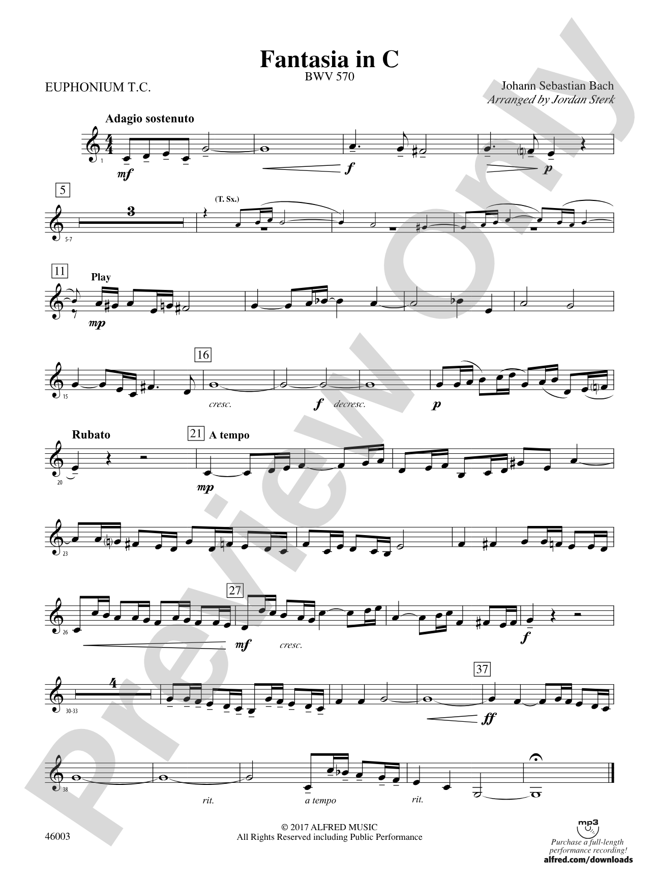 Fantasia in C: Baritone T.C.