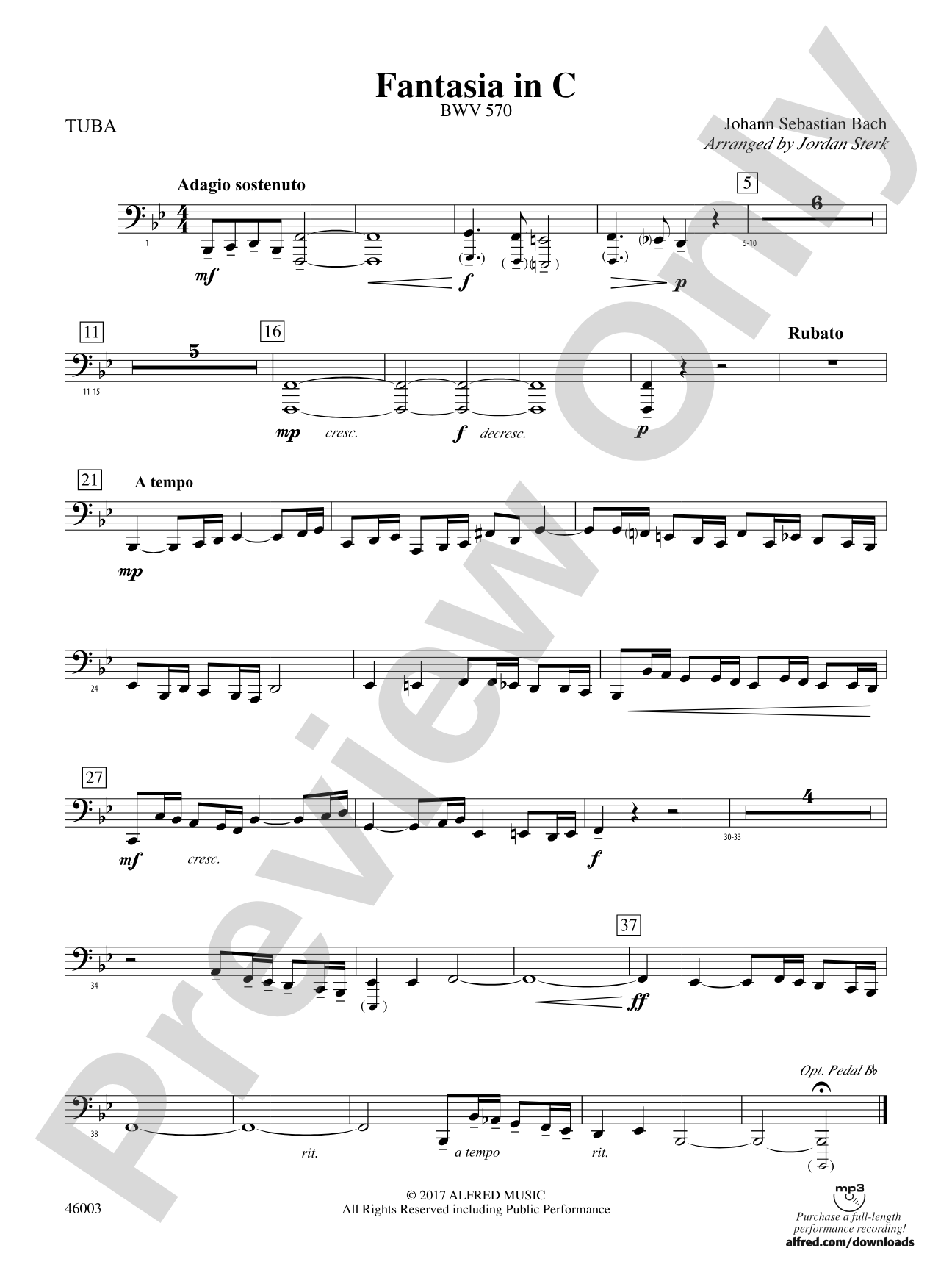 Fantasia in C: Tuba