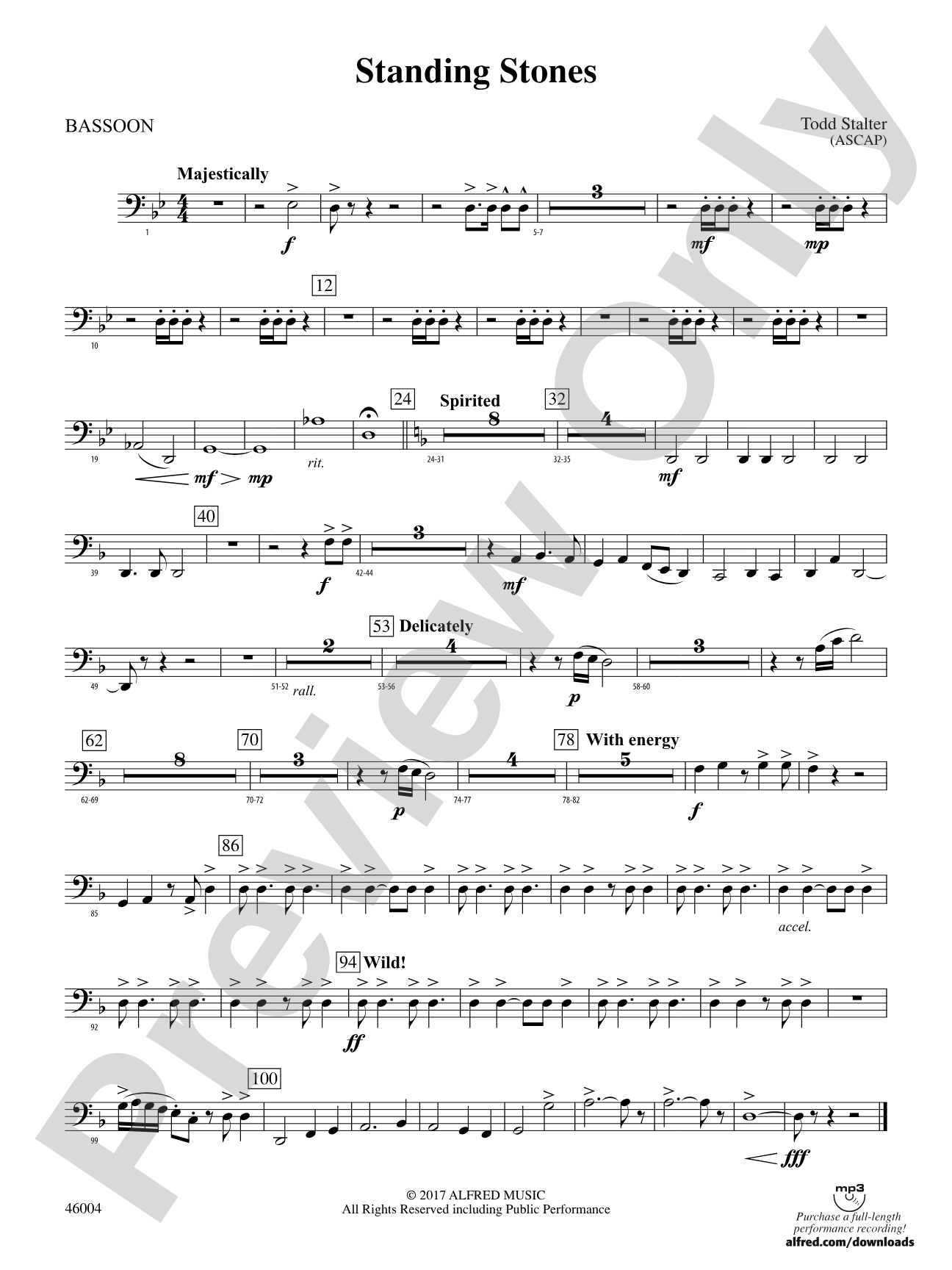 Standing Stones: Bassoon