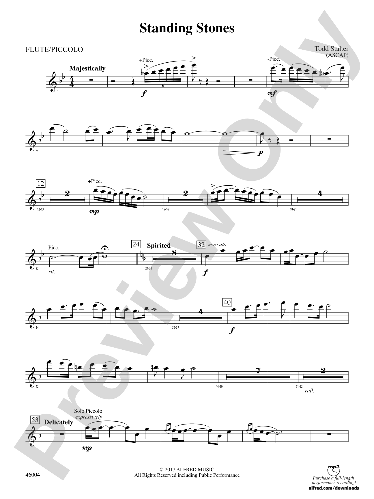 Standing Stones: Flute