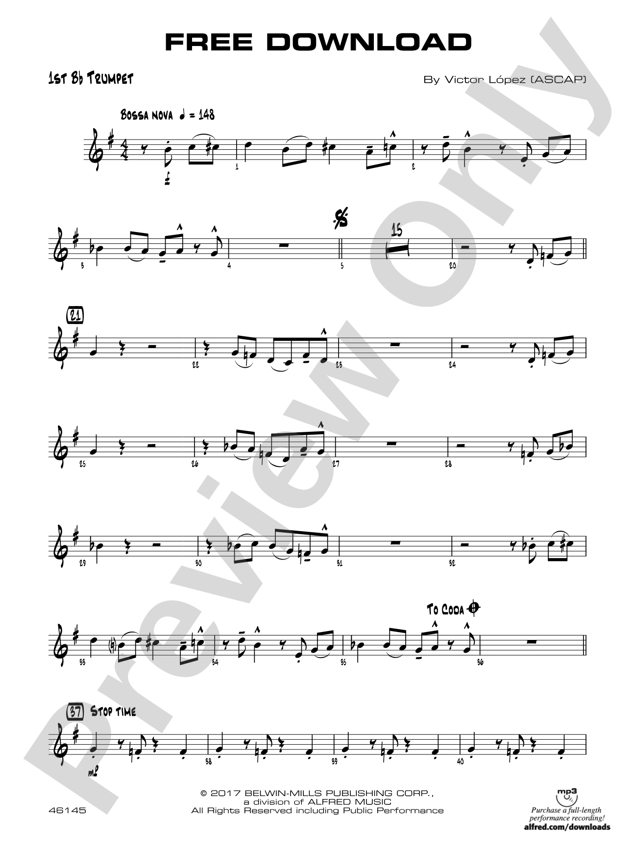 Free Download: 1st B-flat Trumpet