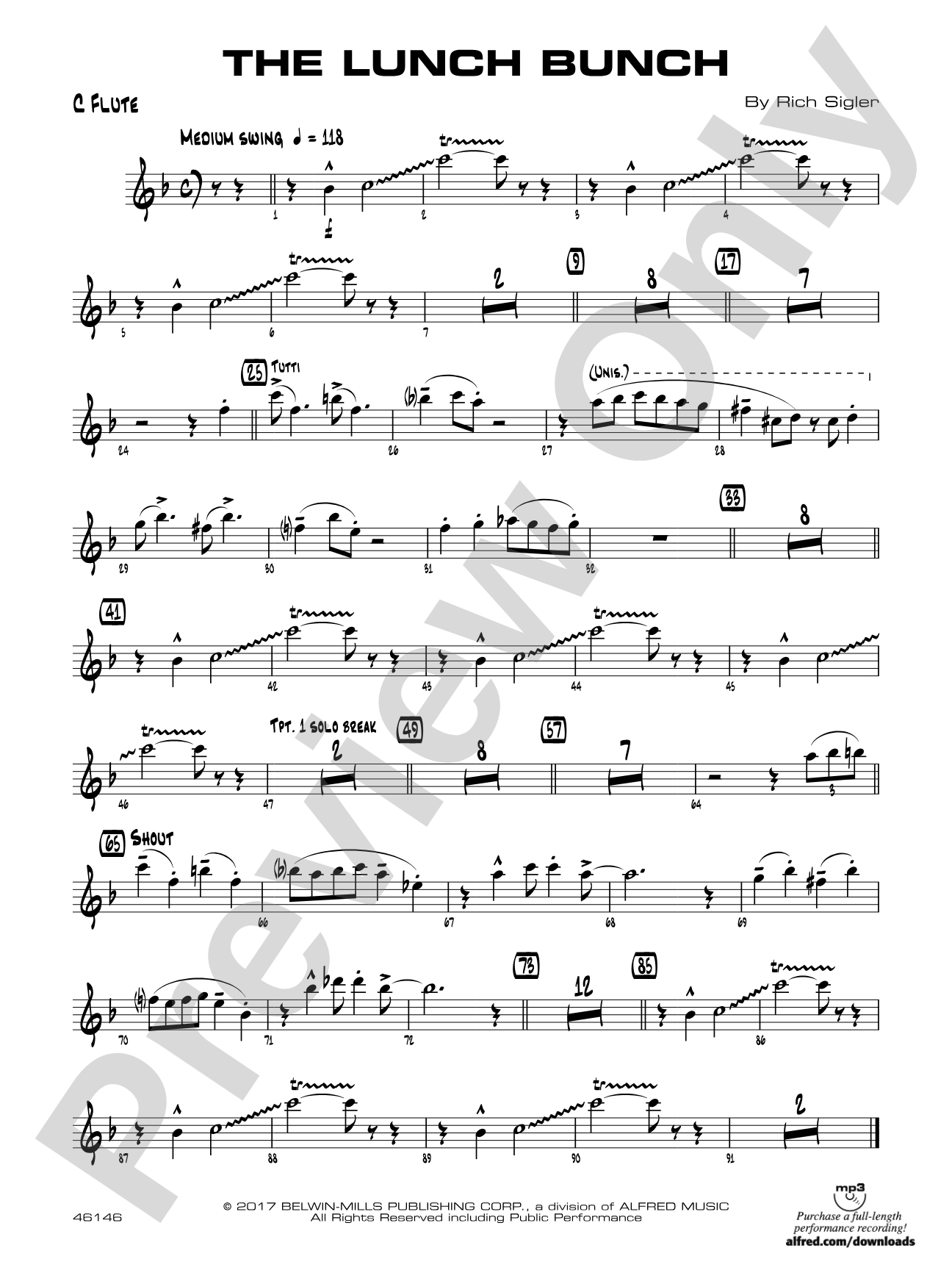 The Lunch Bunch: Flute