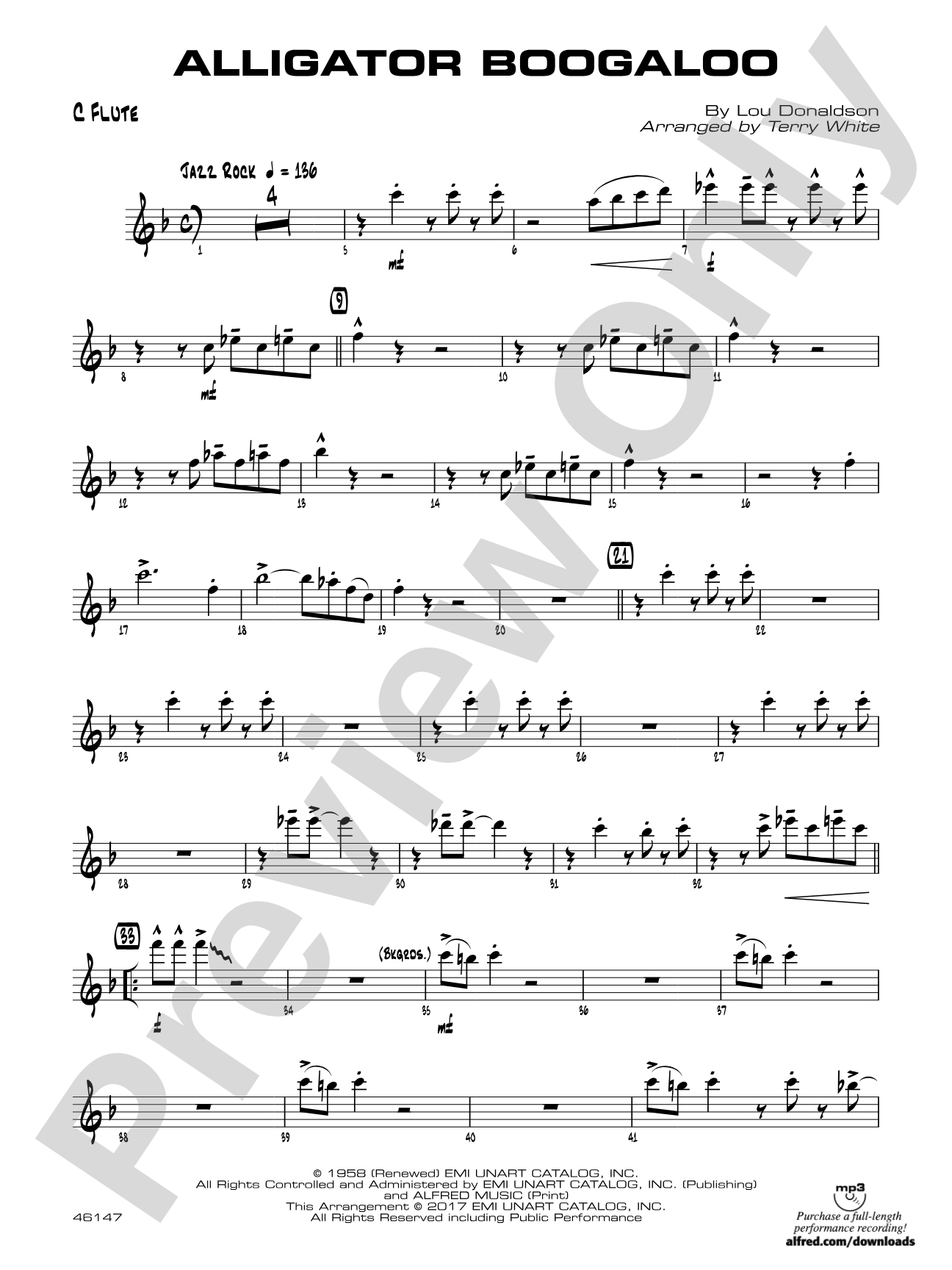 Alligator Boogaloo: Flute