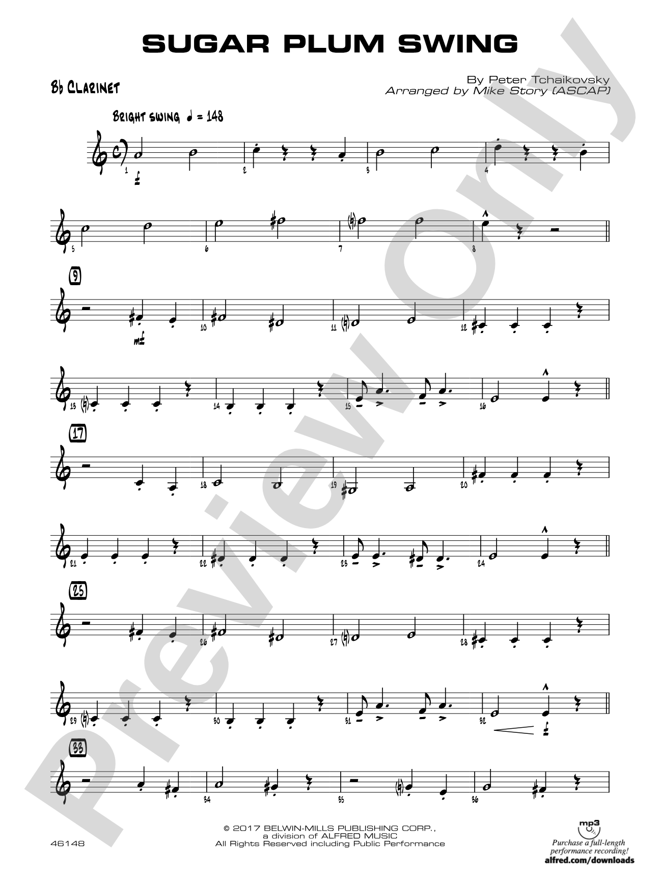 Sugar Plum Swing: 1st B-flat Clarinet