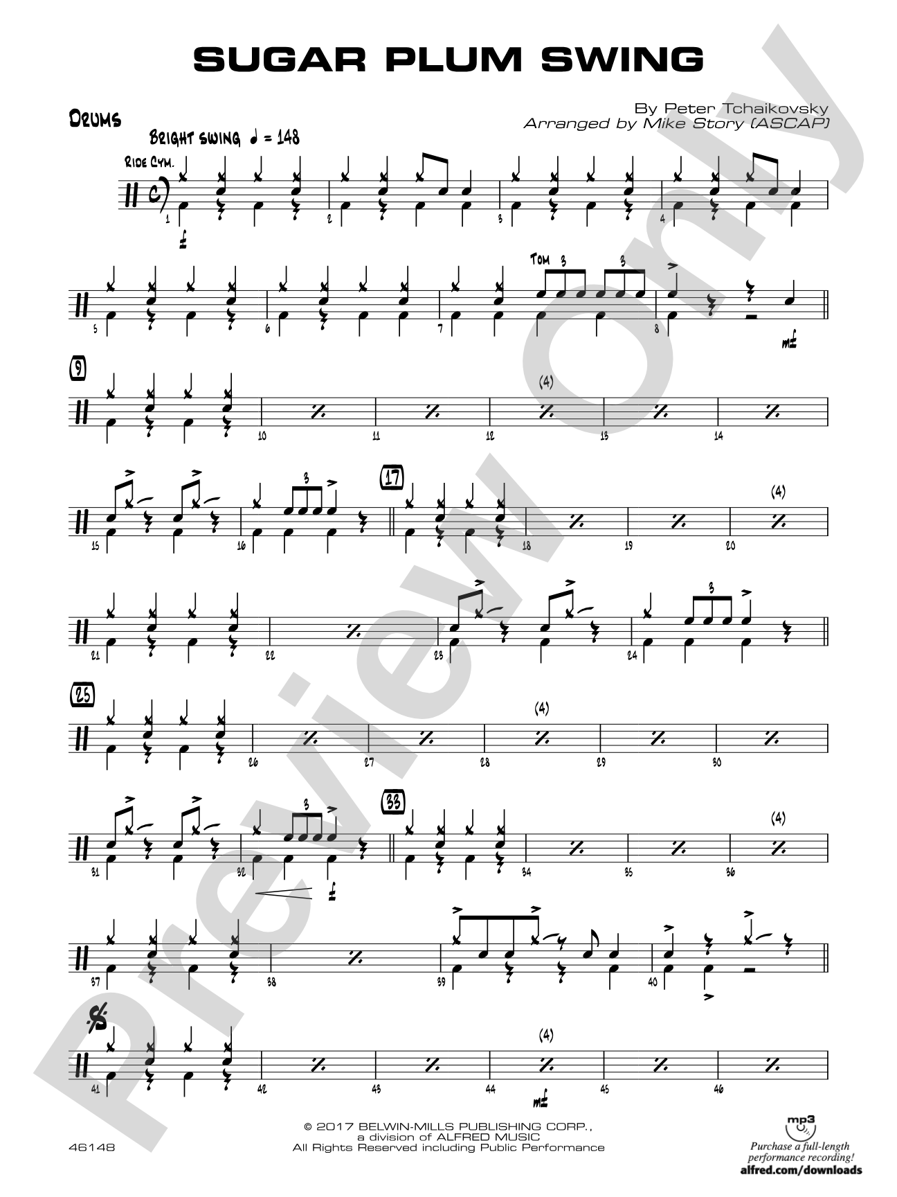 Sugar Plum Swing: Drums