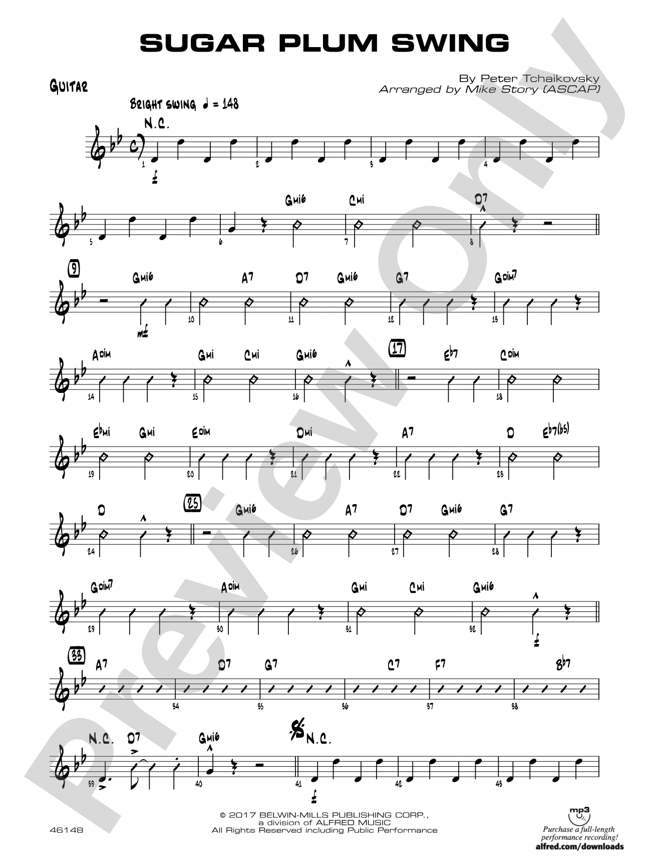 Sugar Plum Swing: Guitar