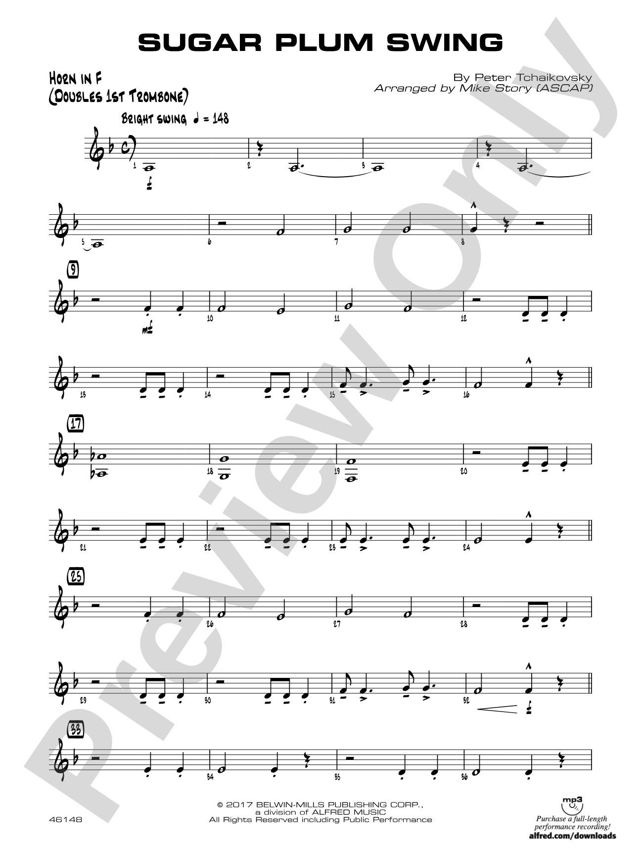 Sugar Plum Swing: 1st F Horn