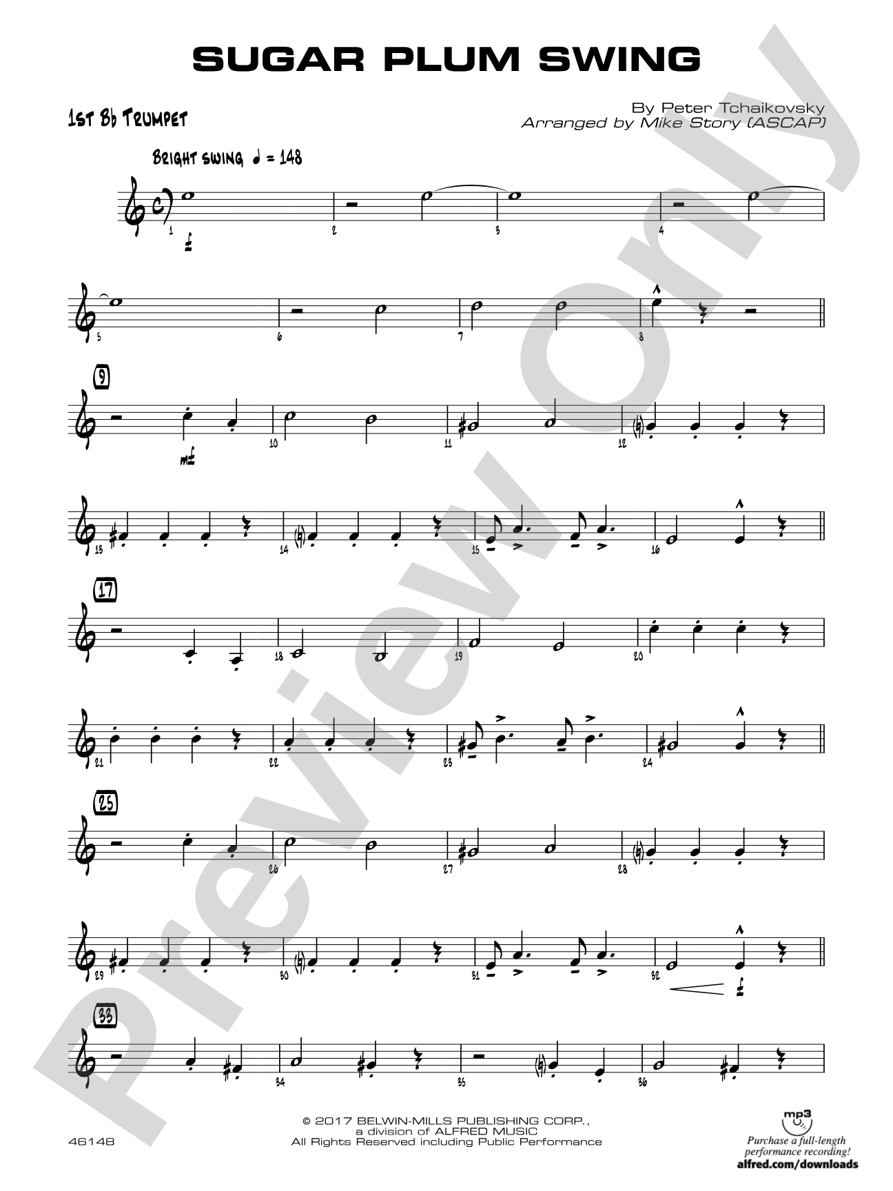 Sugar Plum Swing: 1st B-flat Trumpet