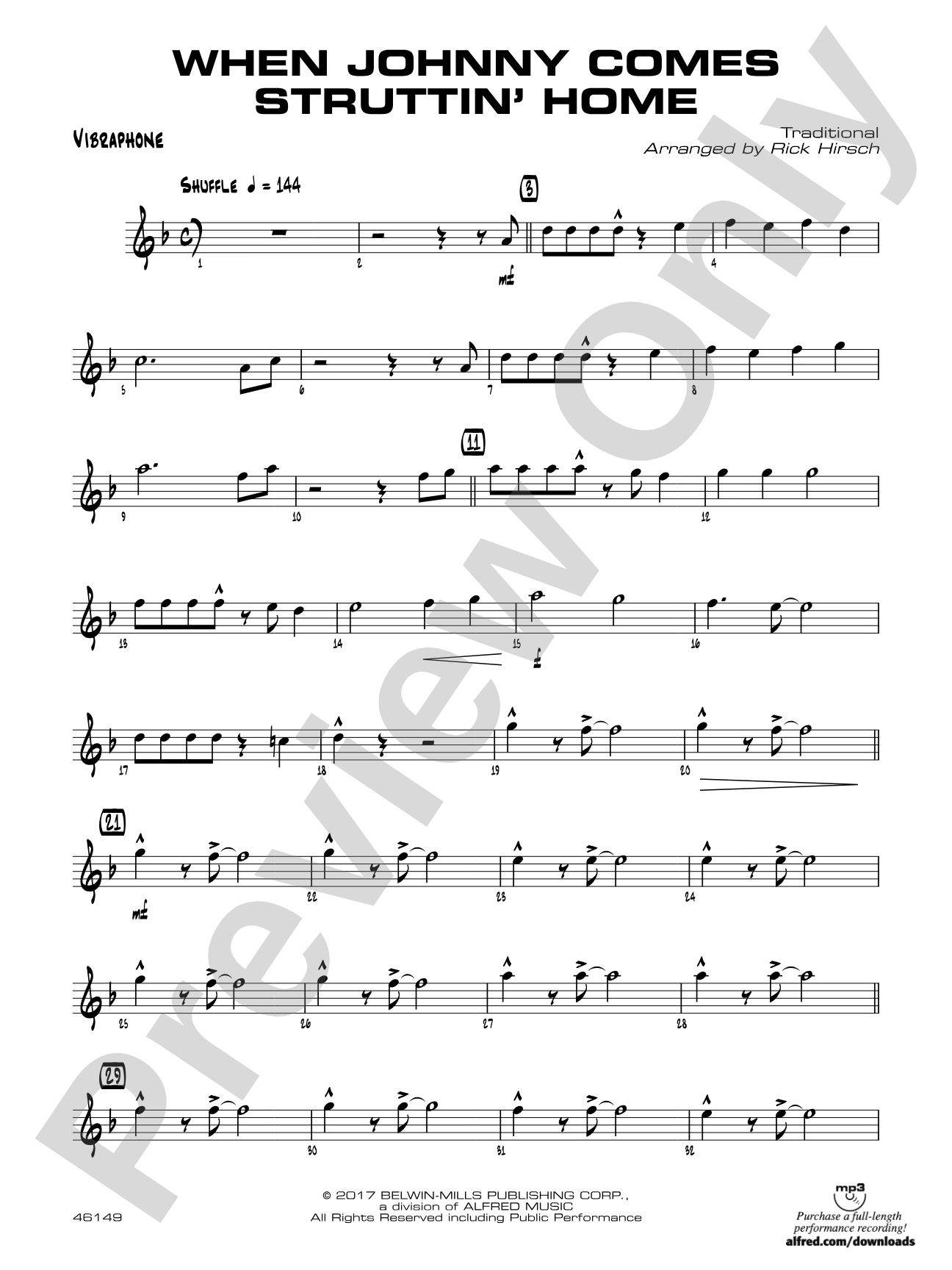 When Johnny Comes Struttin' Home: Vibraphone