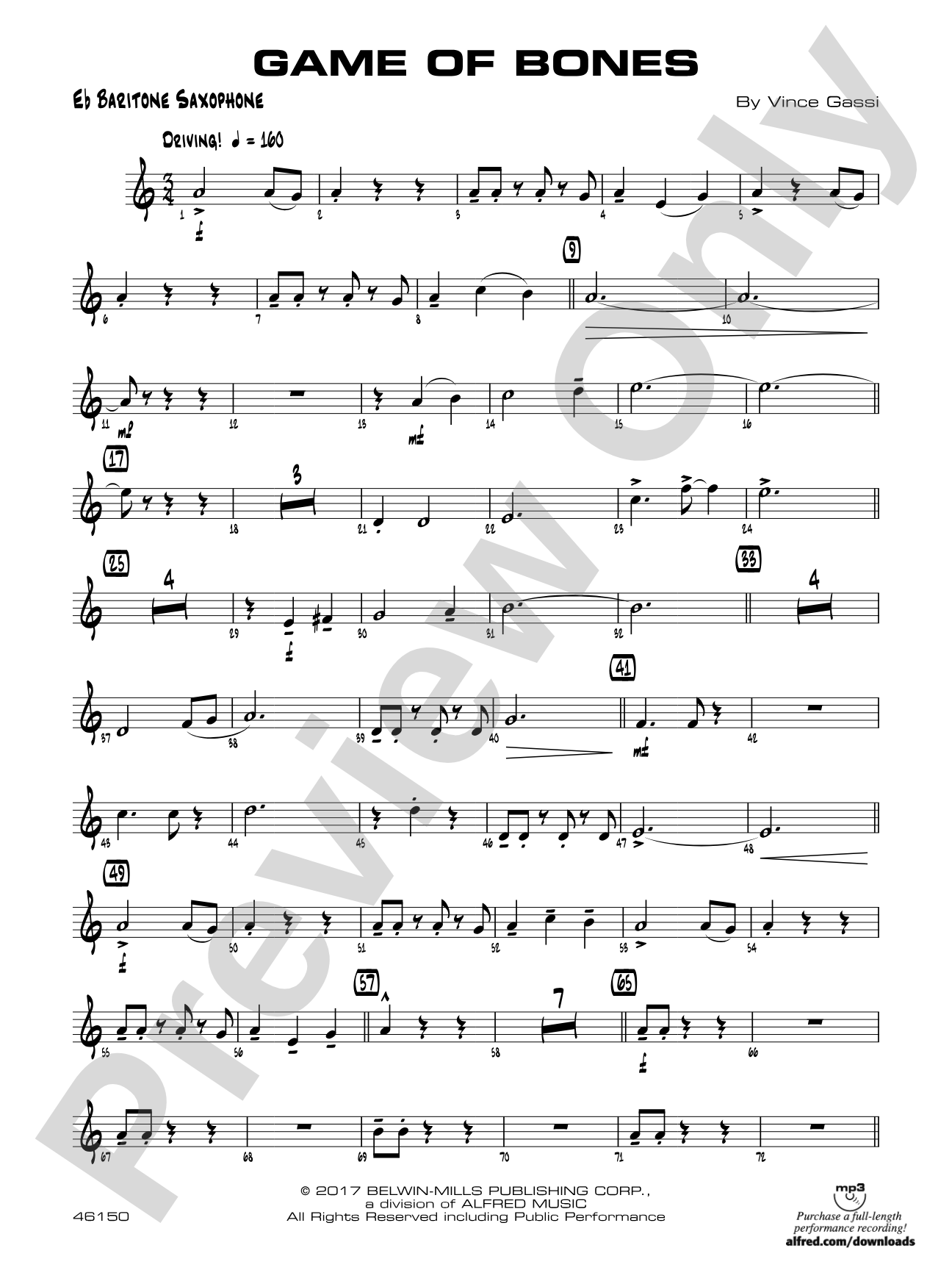 Game of Bones: E-flat Baritone Saxophone