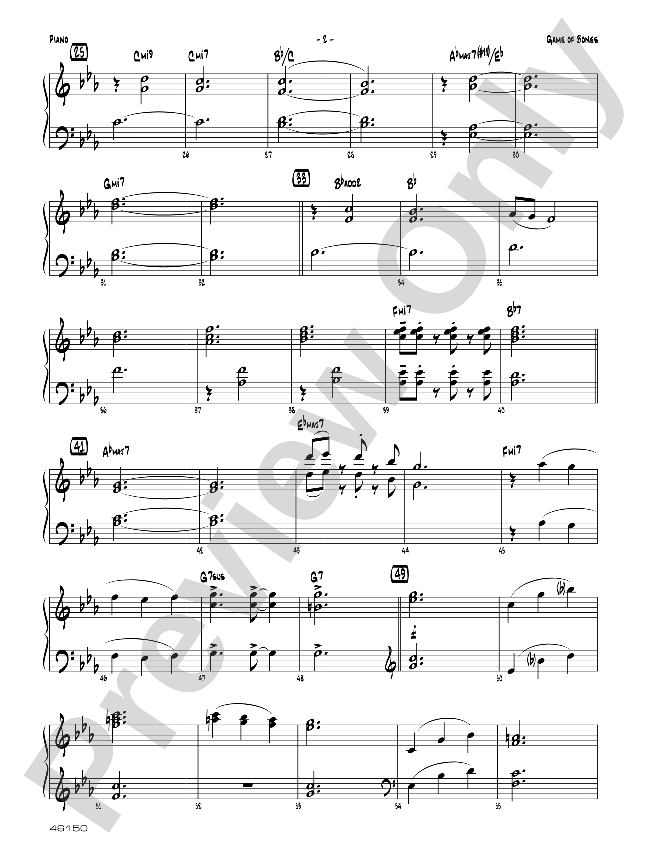 Game of Bones: Piano Accompaniment