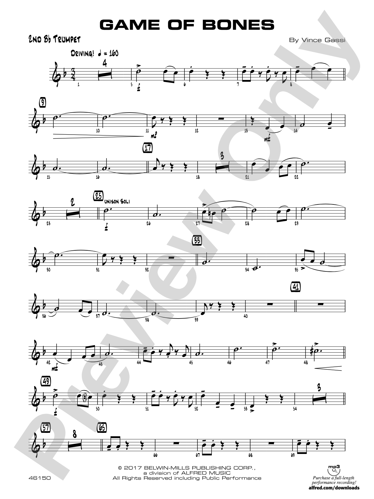 Game of Bones: 2nd B-flat Trumpet