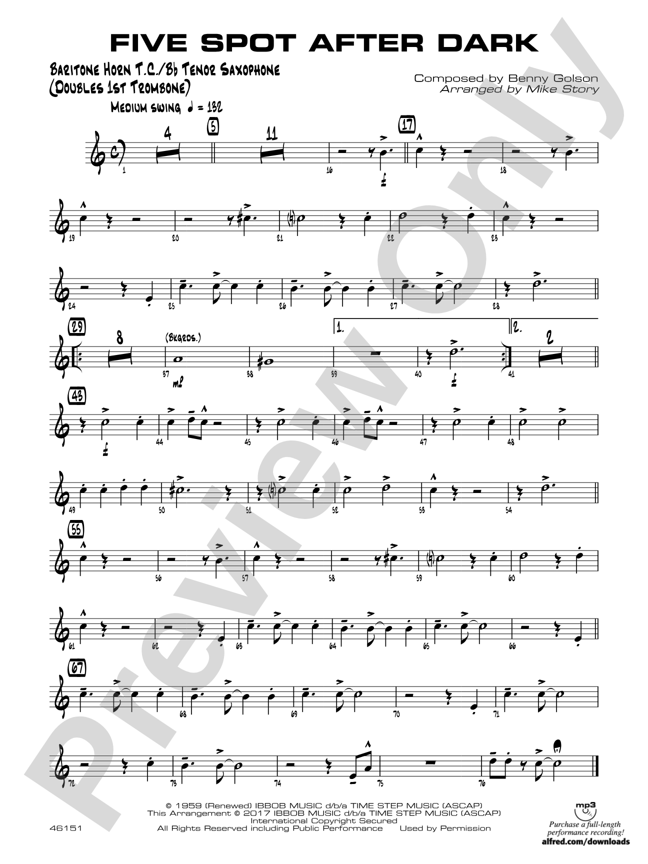 Five Spot After Dark: Baritone T.C.