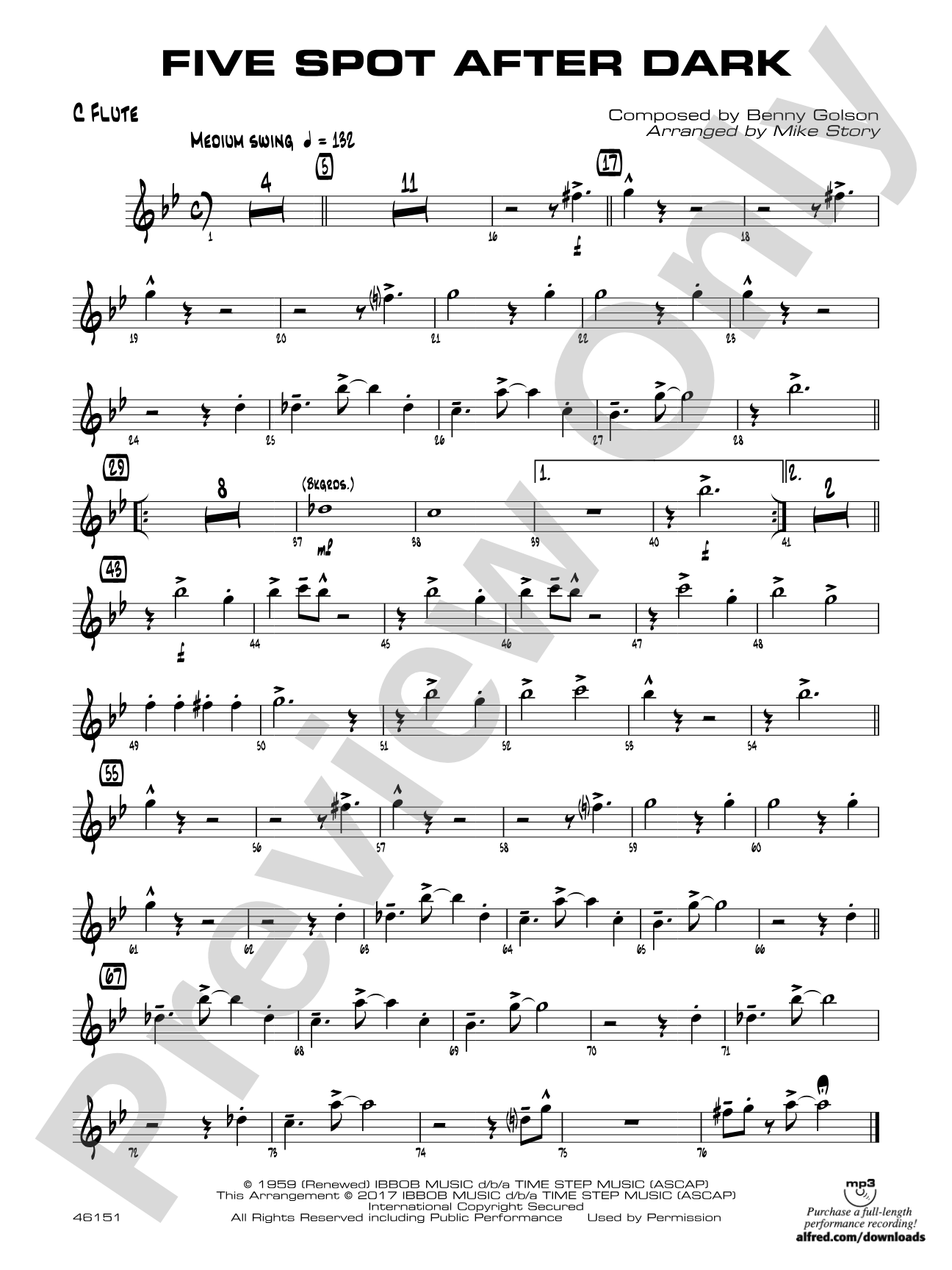 Five Spot After Dark: Flute