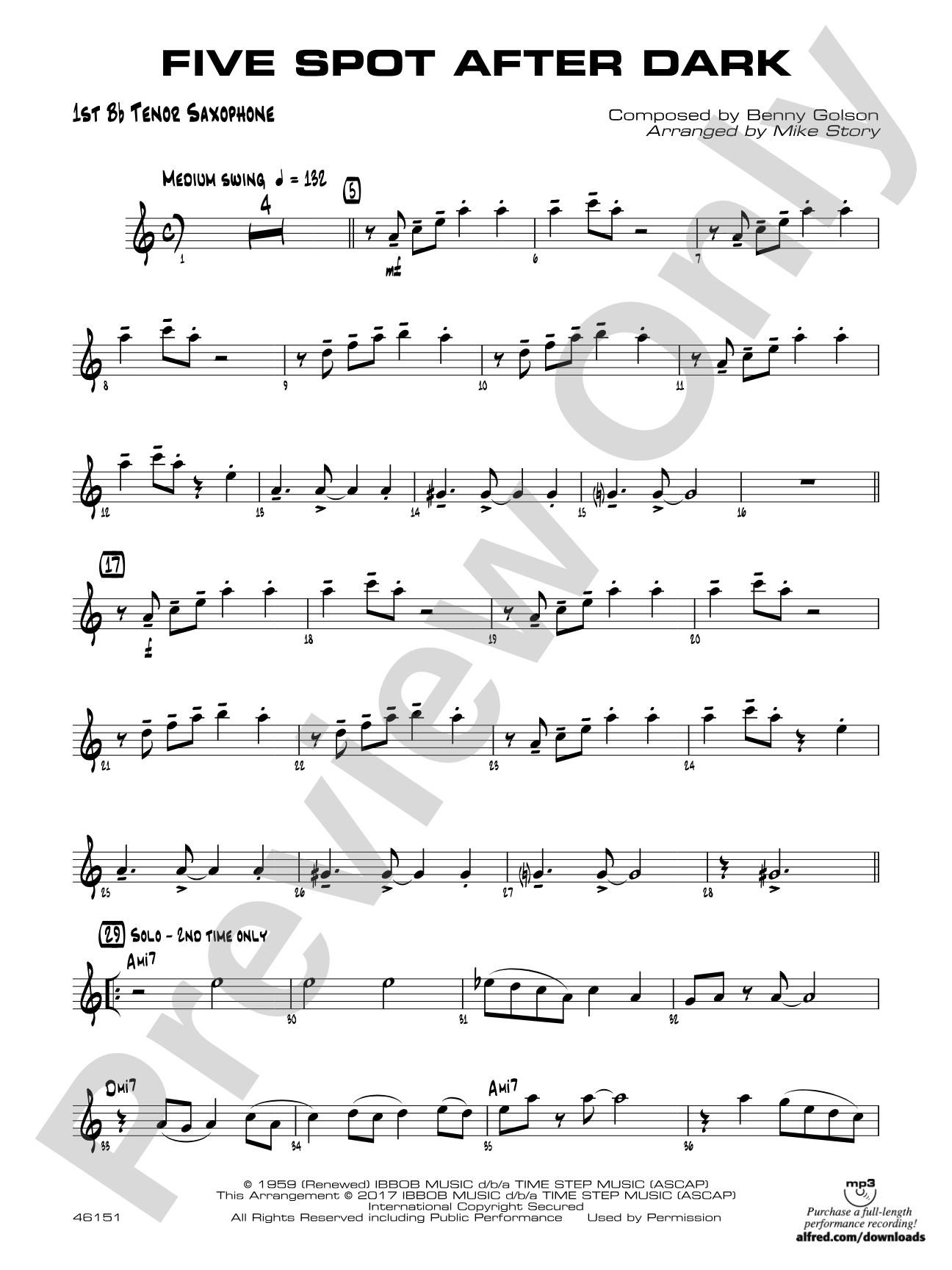 Five Spot After Dark: B-flat Tenor Saxophone