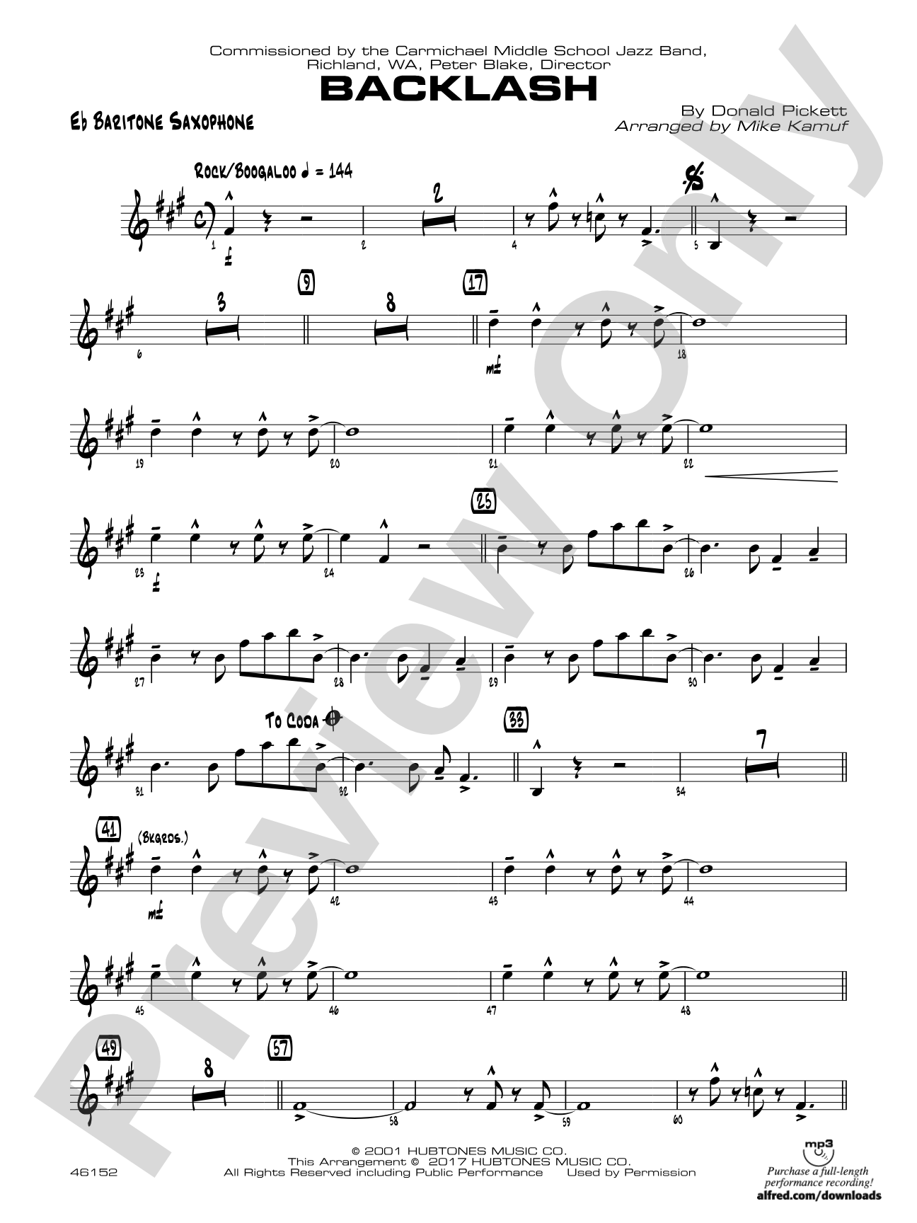 Backlash: E-flat Baritone Saxophone