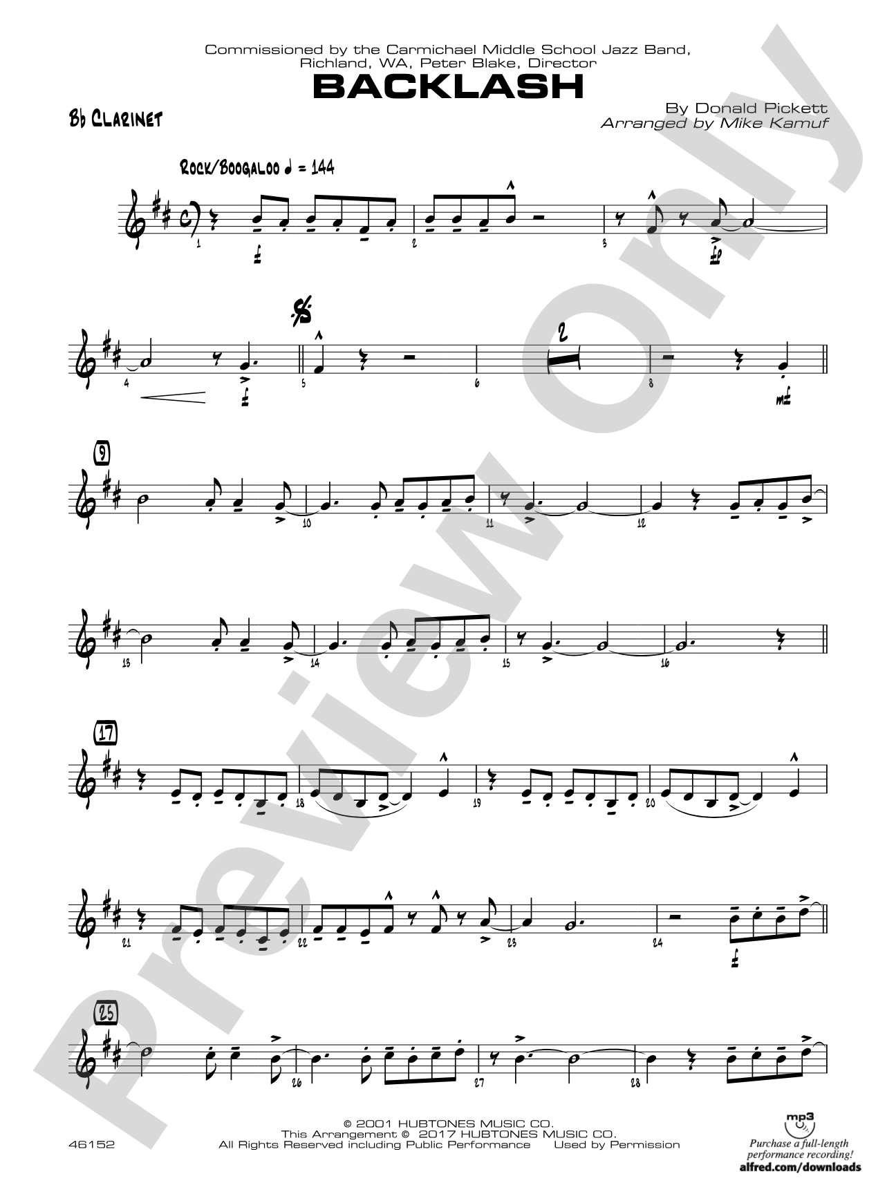 Backlash: 1st B-flat Clarinet