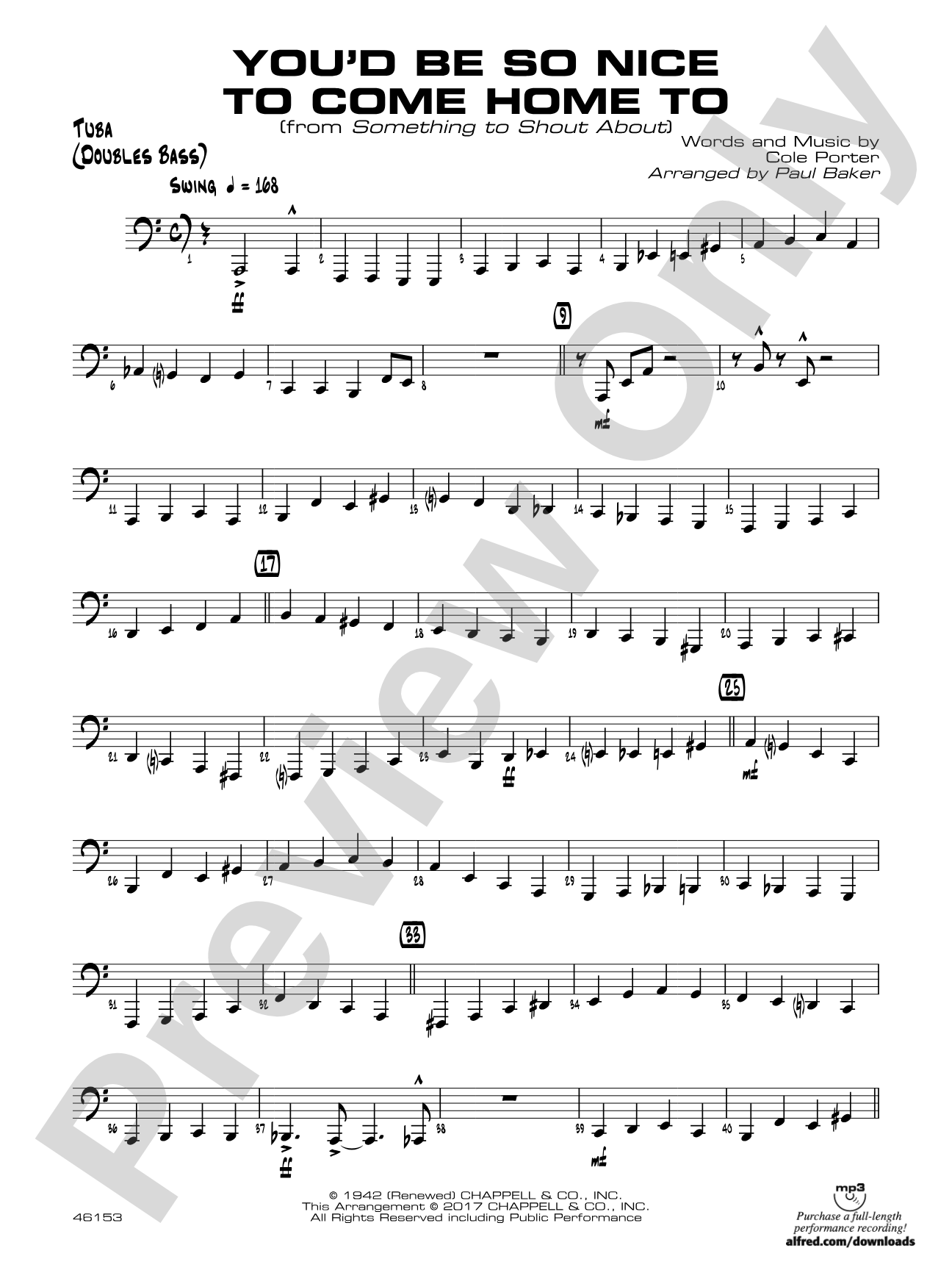 You'd Be So Nice to Come Home To: Tuba