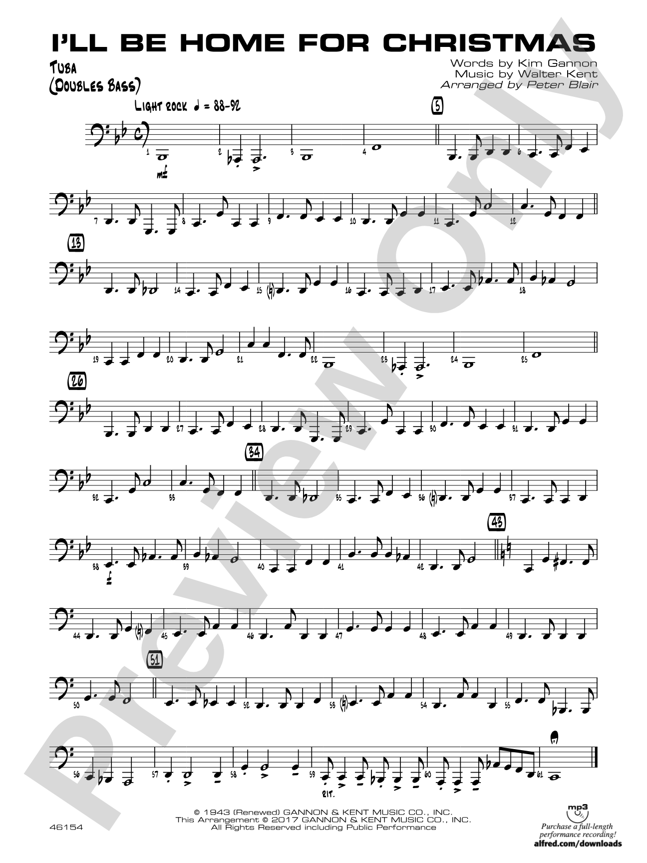 I'll Be Home for Christmas: Tuba