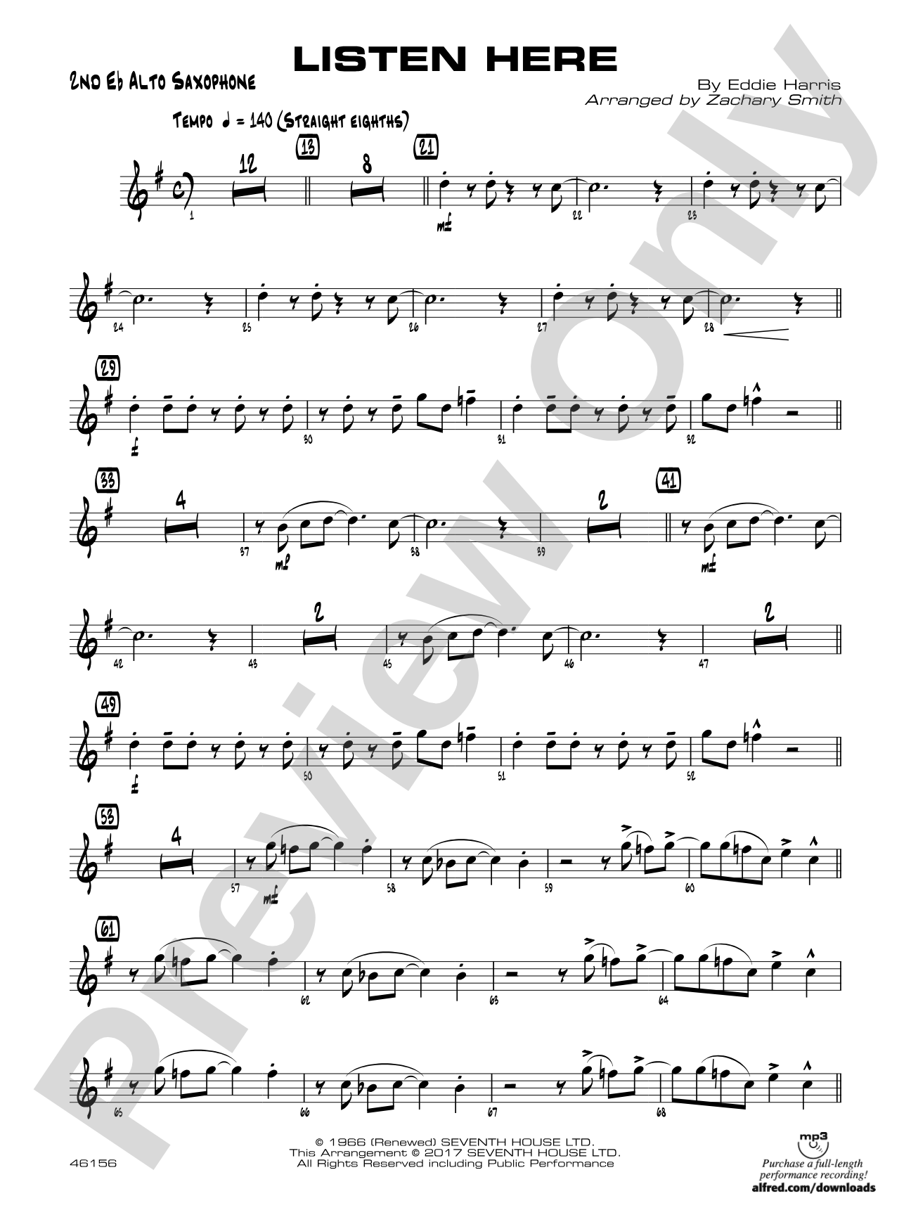 Listen Here: 2nd E-flat Alto Saxophone