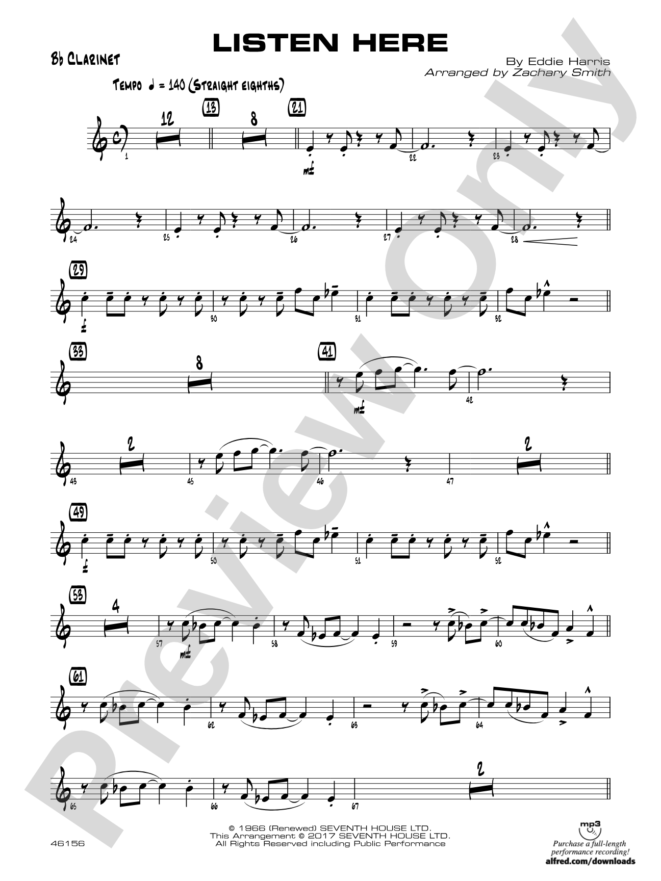 Listen Here: 1st B-flat Clarinet