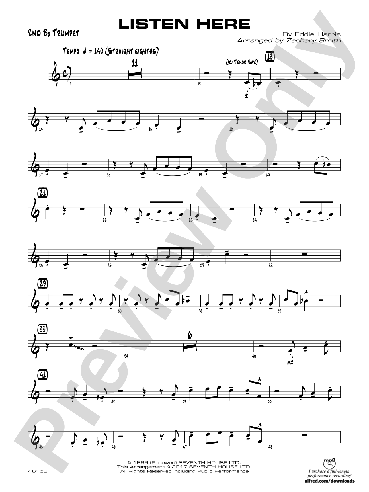 Listen Here: 2nd B-flat Trumpet