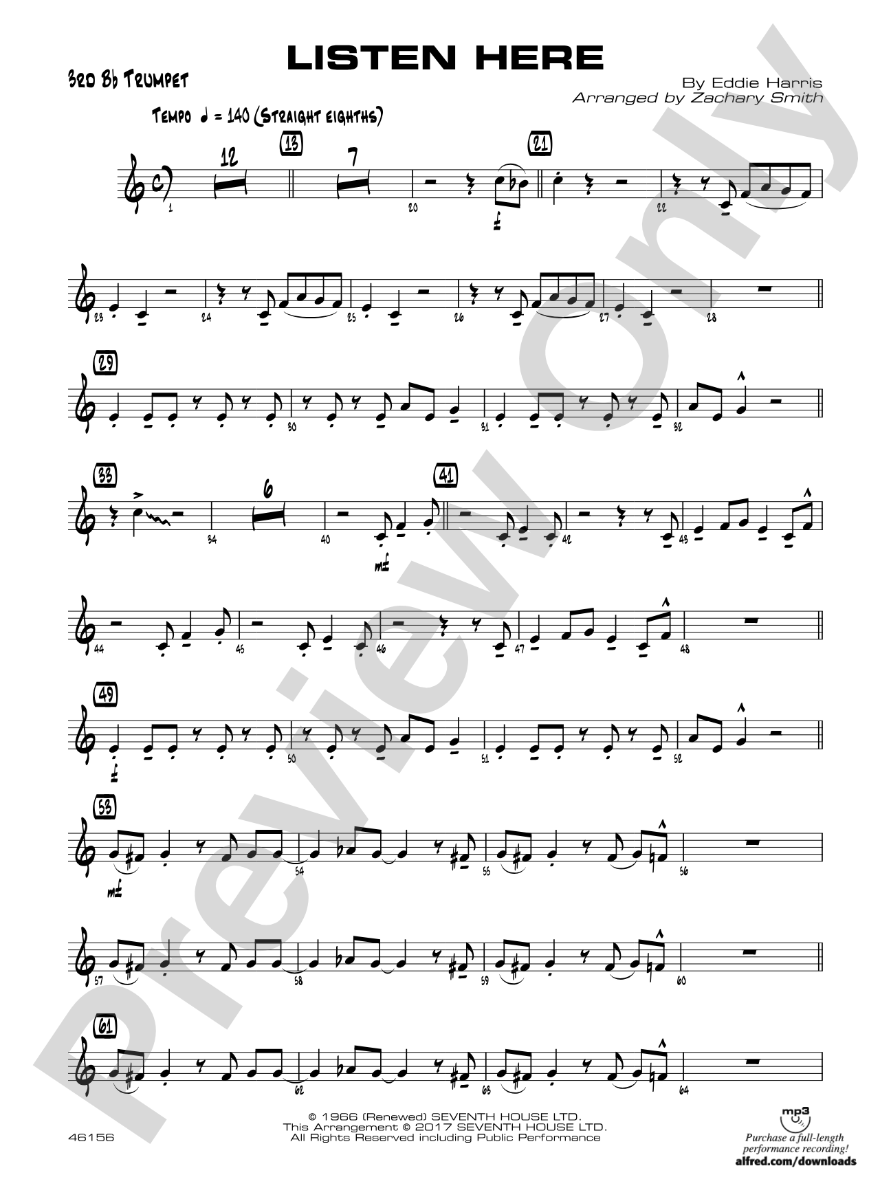 Listen Here: 3rd B-flat Trumpet