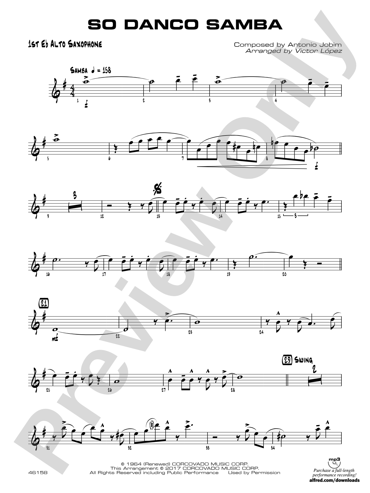 So Danco Samba: E-flat Alto Saxophone