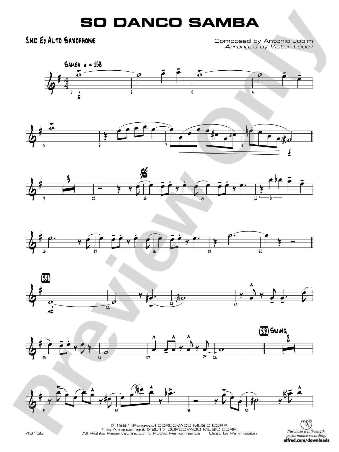 So Danco Samba: 2nd E-flat Alto Saxophone