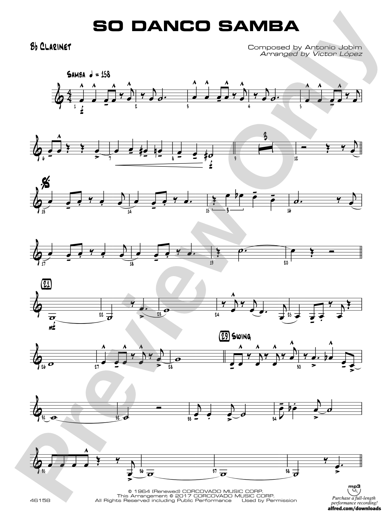 So Danco Samba: 1st B-flat Clarinet