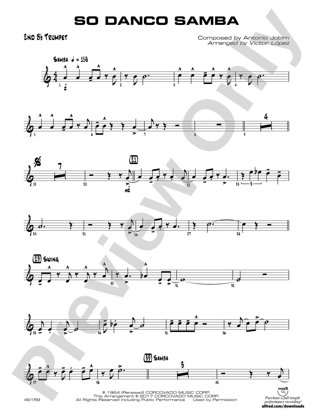 So Danco Samba: 2nd B-flat Trumpet