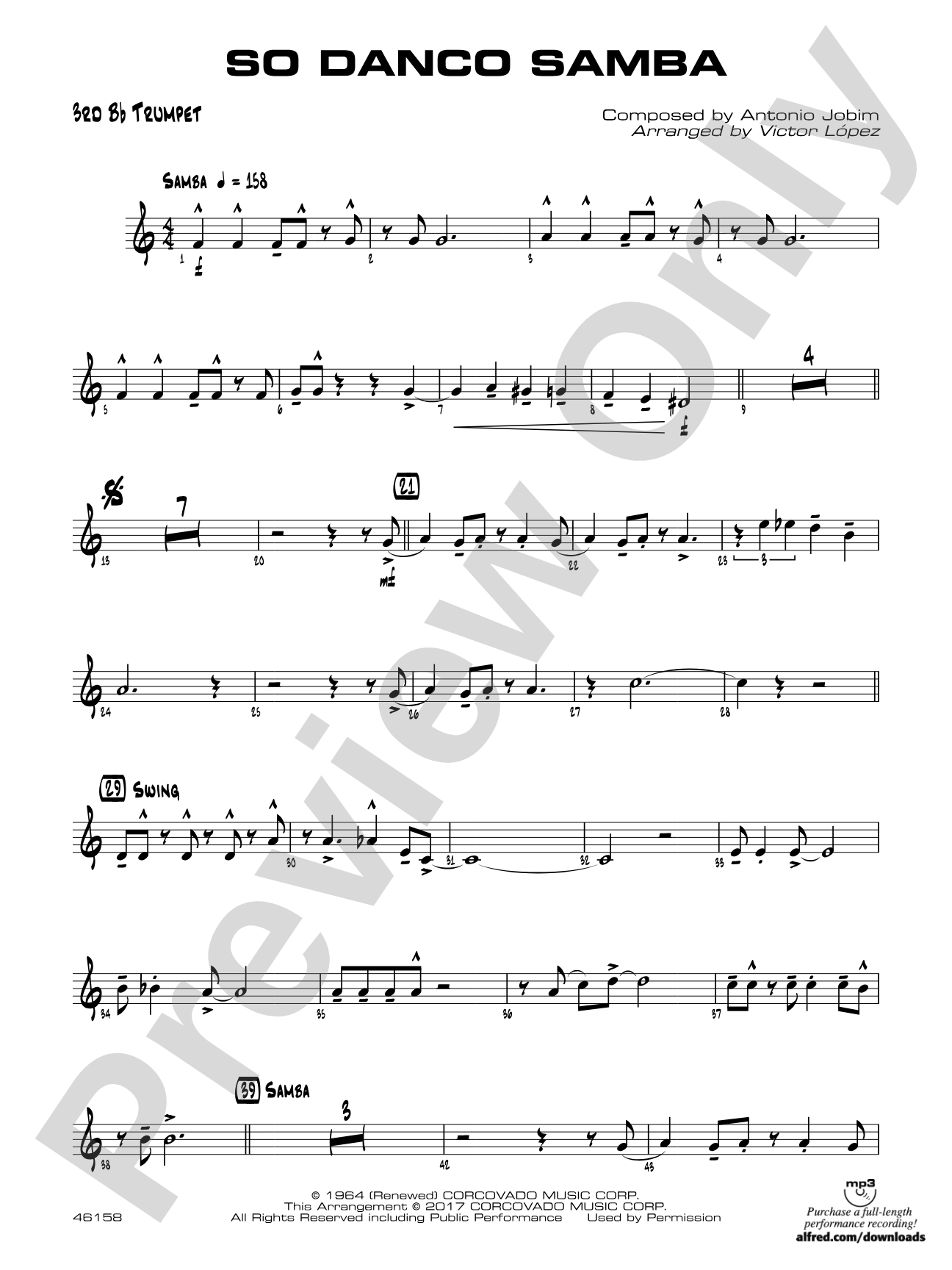 So Danco Samba: 3rd B-flat Trumpet