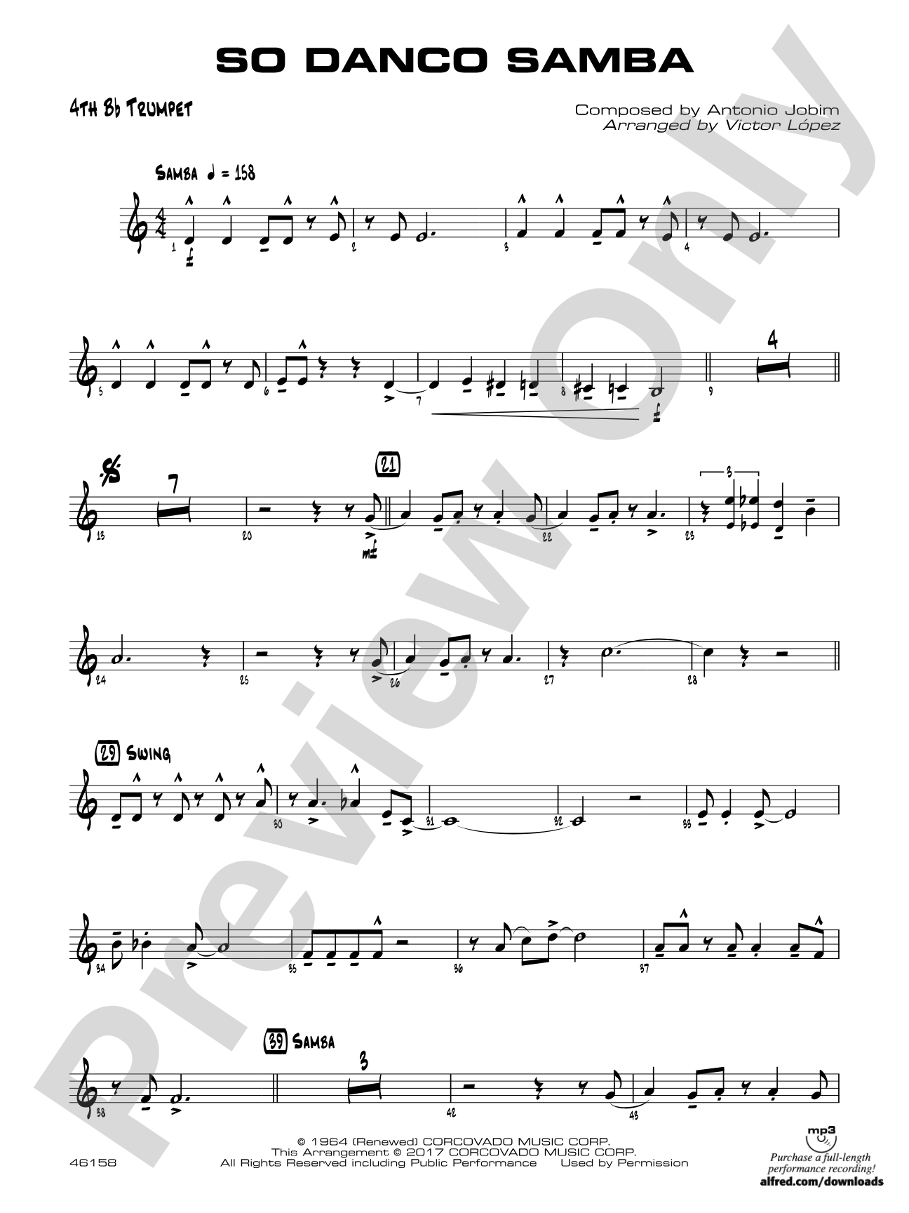 So Danco Samba: 4th B-flat Trumpet