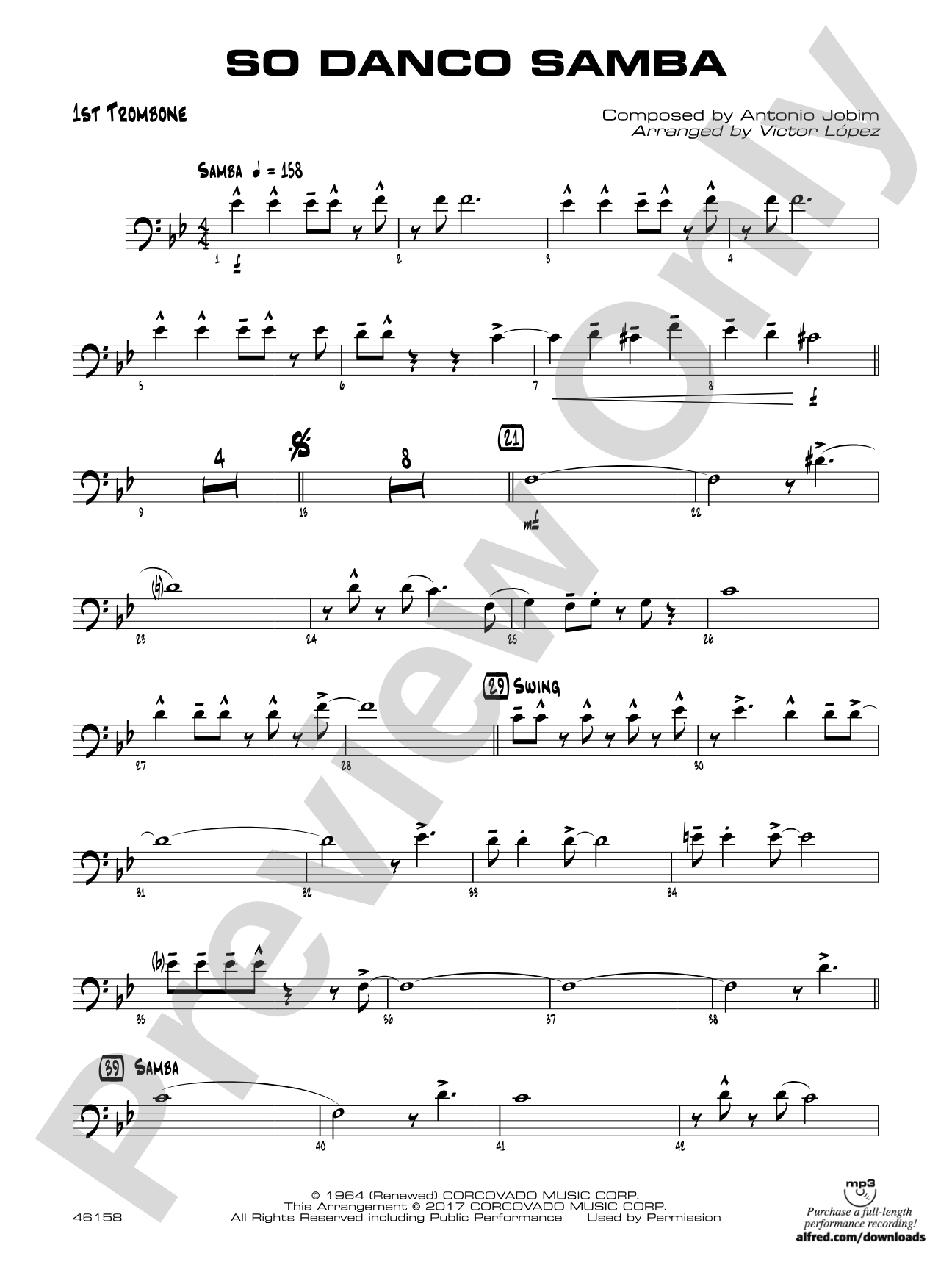 So Danco Samba: 1st Trombone