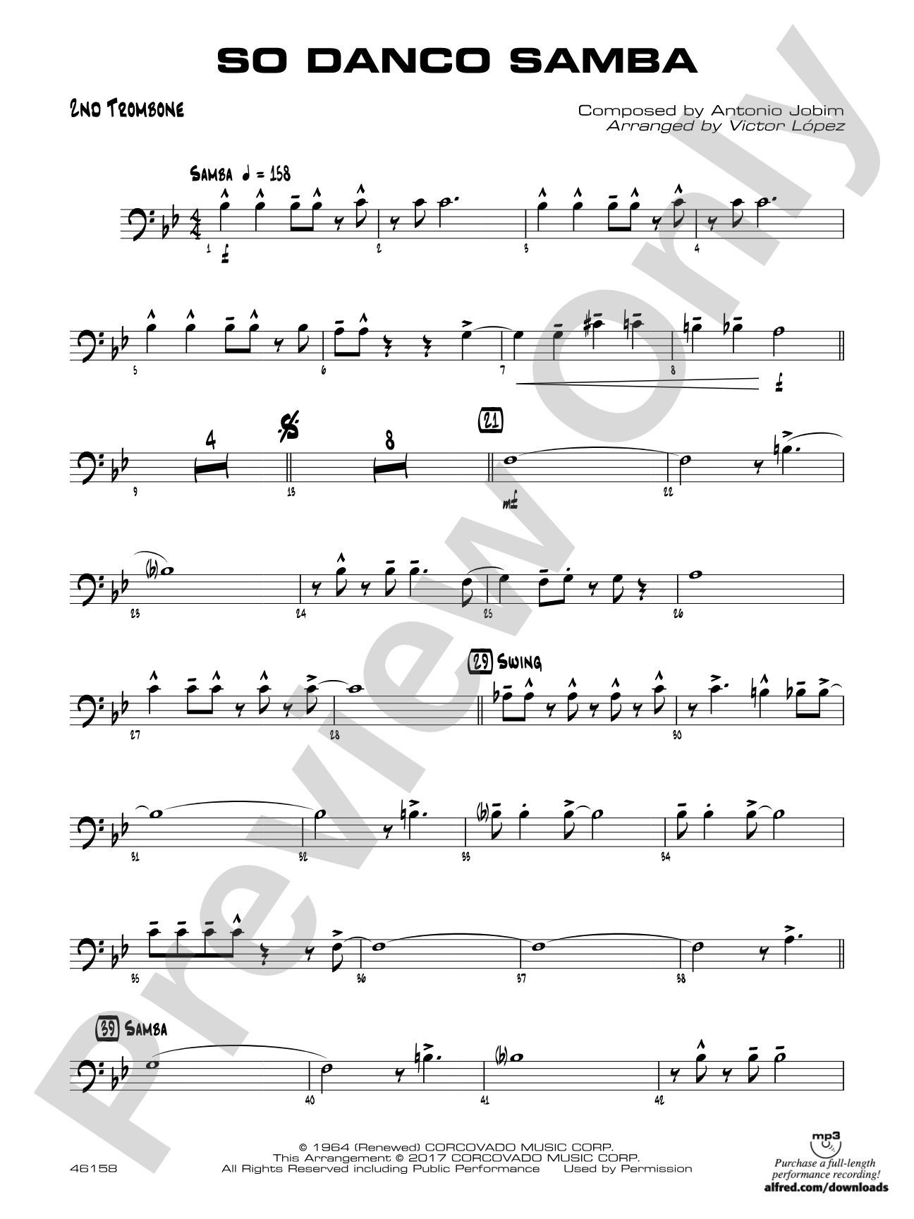 So Danco Samba: 2nd Trombone