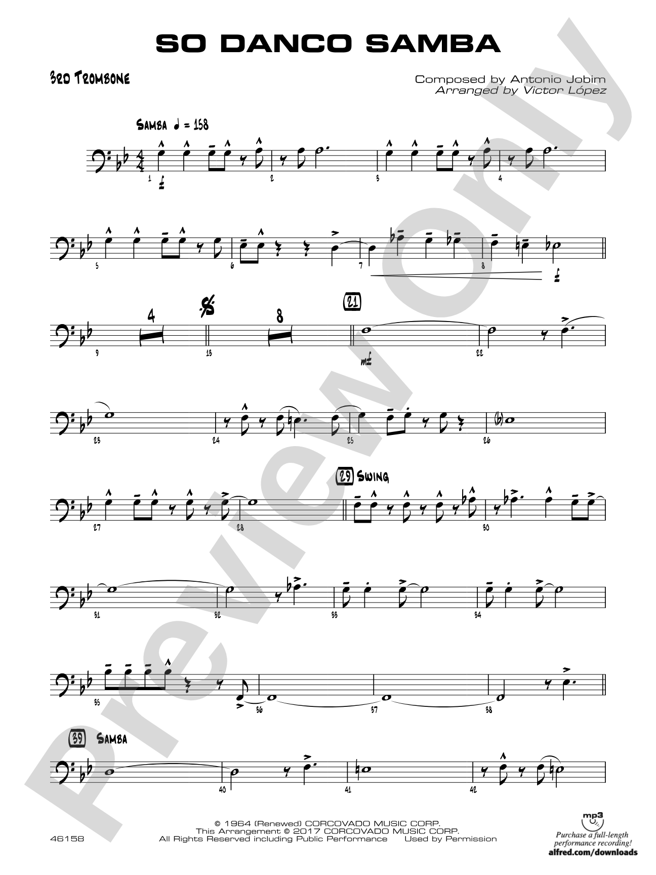So Danco Samba: 3rd Trombone