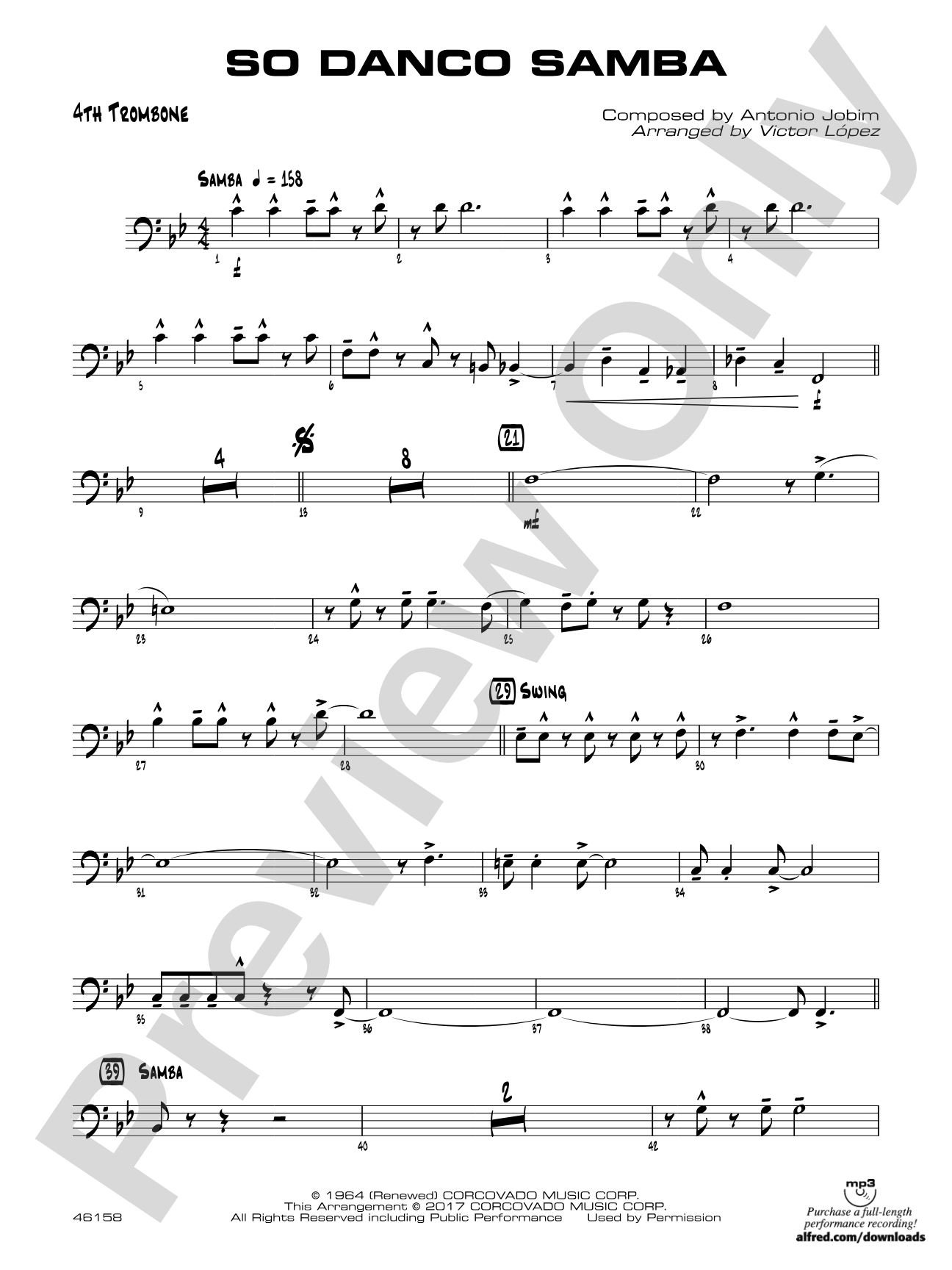 So Danco Samba: 4th Trombone