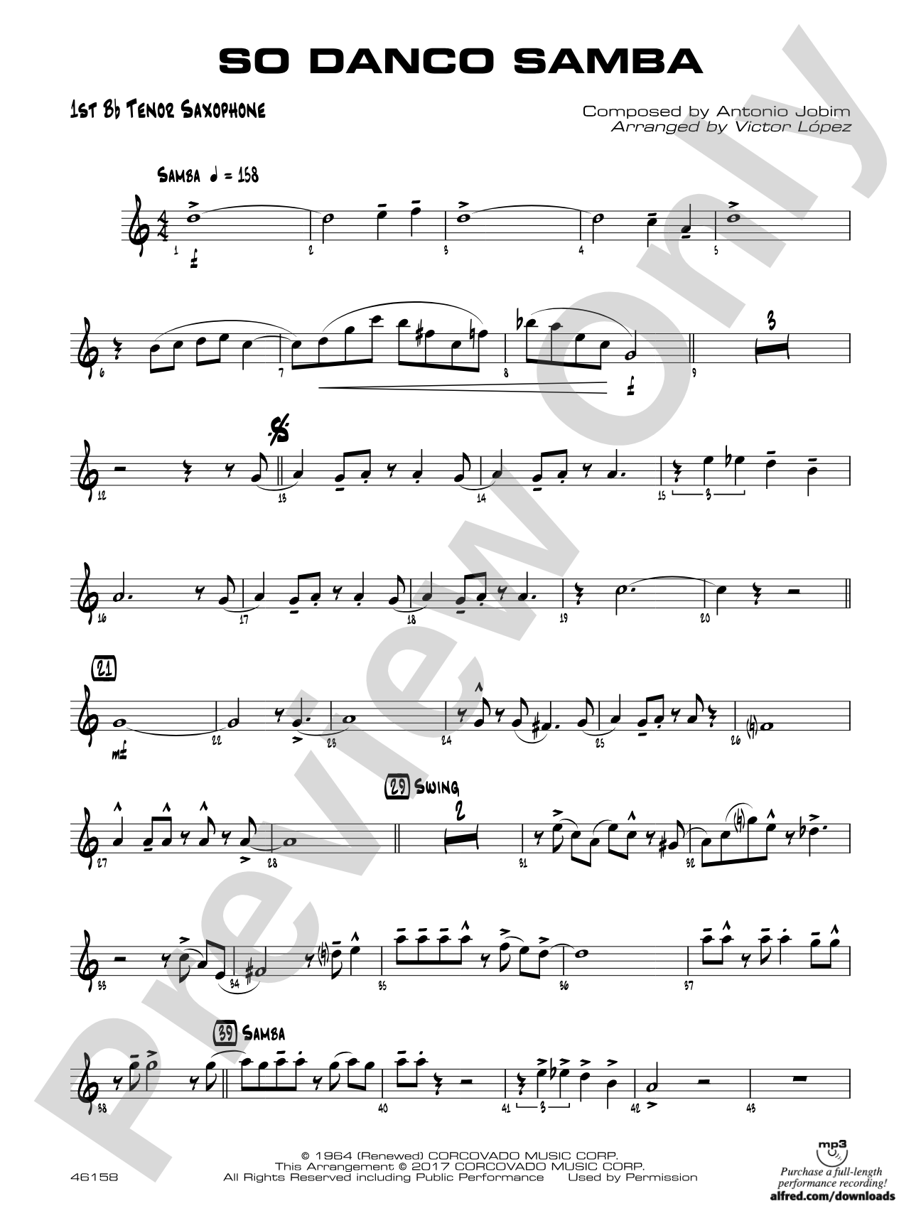 So Danco Samba: B-flat Tenor Saxophone