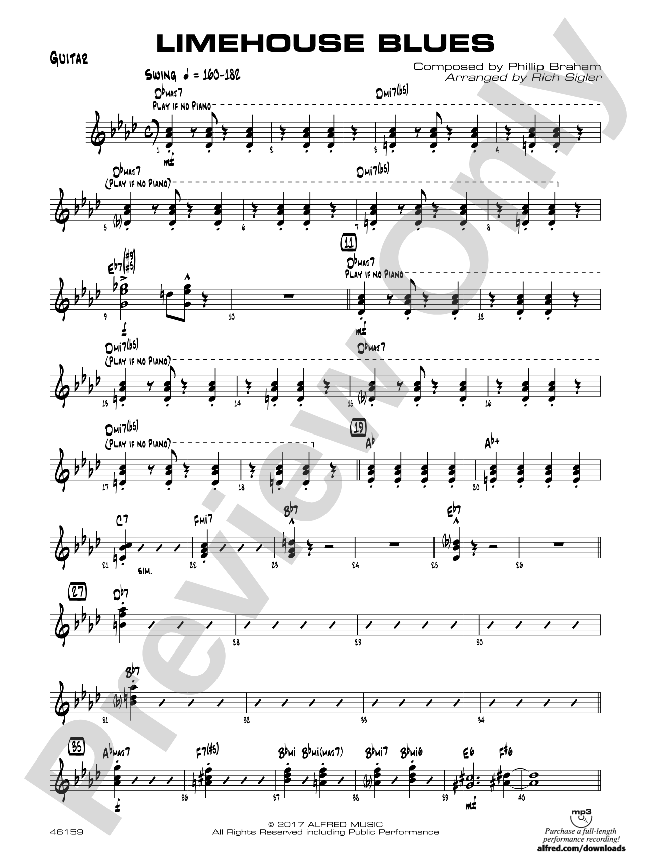 Limehouse Blues: Guitar